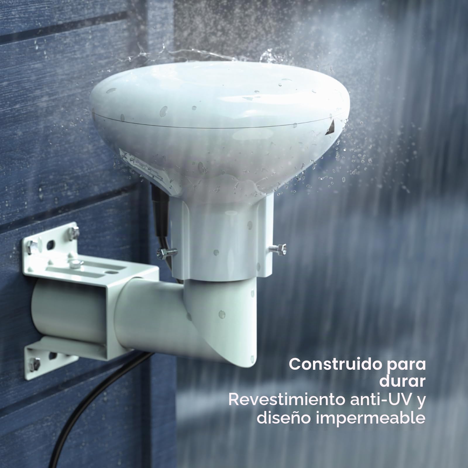 SLx DigiDome Aerial - Antena de TV (filtro 4G, FM, DAB, TV), color blanco