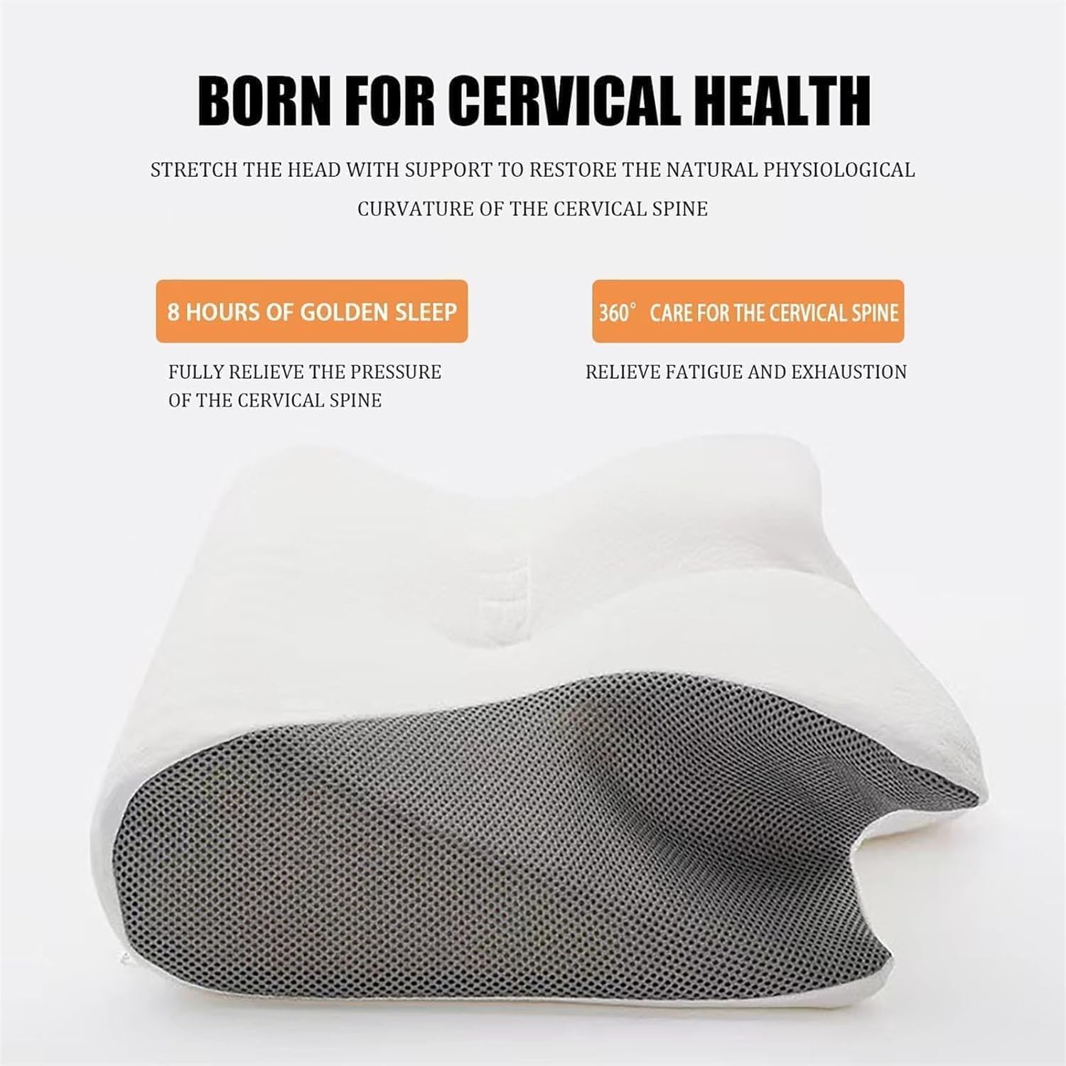 Curosleep Kissen Original,2026 Neu Curosleep Kissen,Ergonomisches Disches Nackenkissen Für Seitenschläfer Geeignet