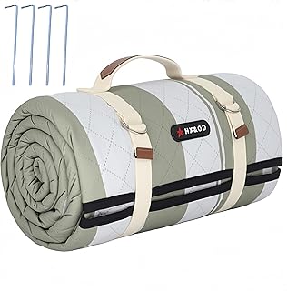 HX&OD Outdoor Picnic Blanket Extra Large, 80''*80' Waterproof Picnic Mat...