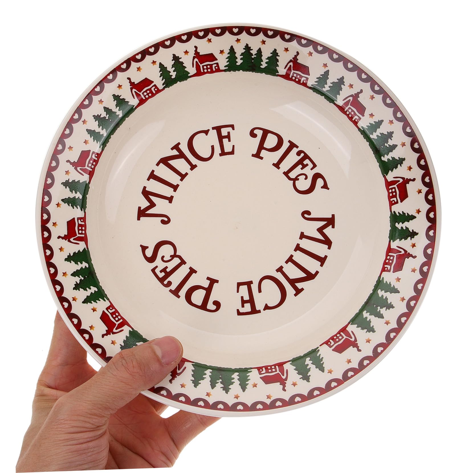 COLLBATH Plato de Multifunción para Navidad para Servir Frutas Snacks y Postres Bodas y Té Tarde
