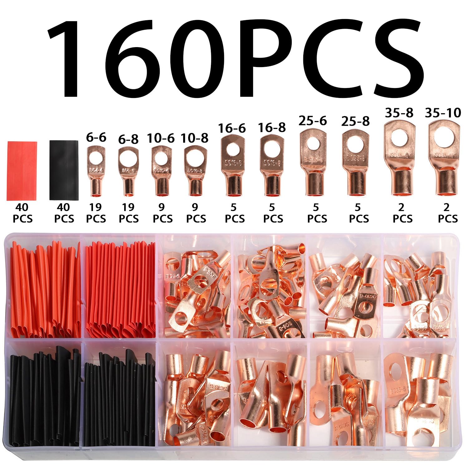 MS25036-156 Ring Termnal 12-10 AWG #8 Stud RC863 PRICE PER 100