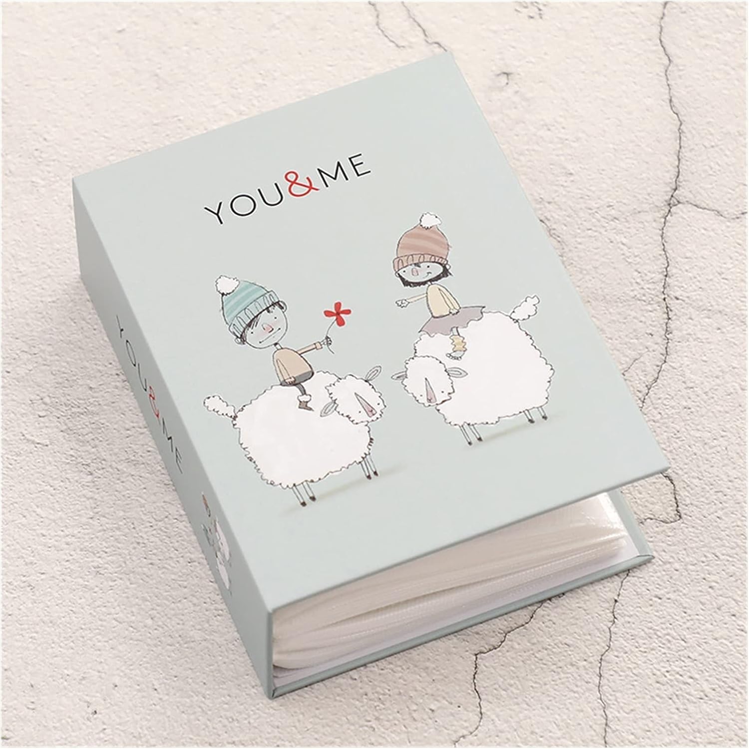 Even Photo Album Book, Album for photos collection, 4 inch x 6 inch (10 x 15 Cm) size Photo collection album with taxture and design on Cover (100 PHOTO SPACE, YOU & ME)-picture-46