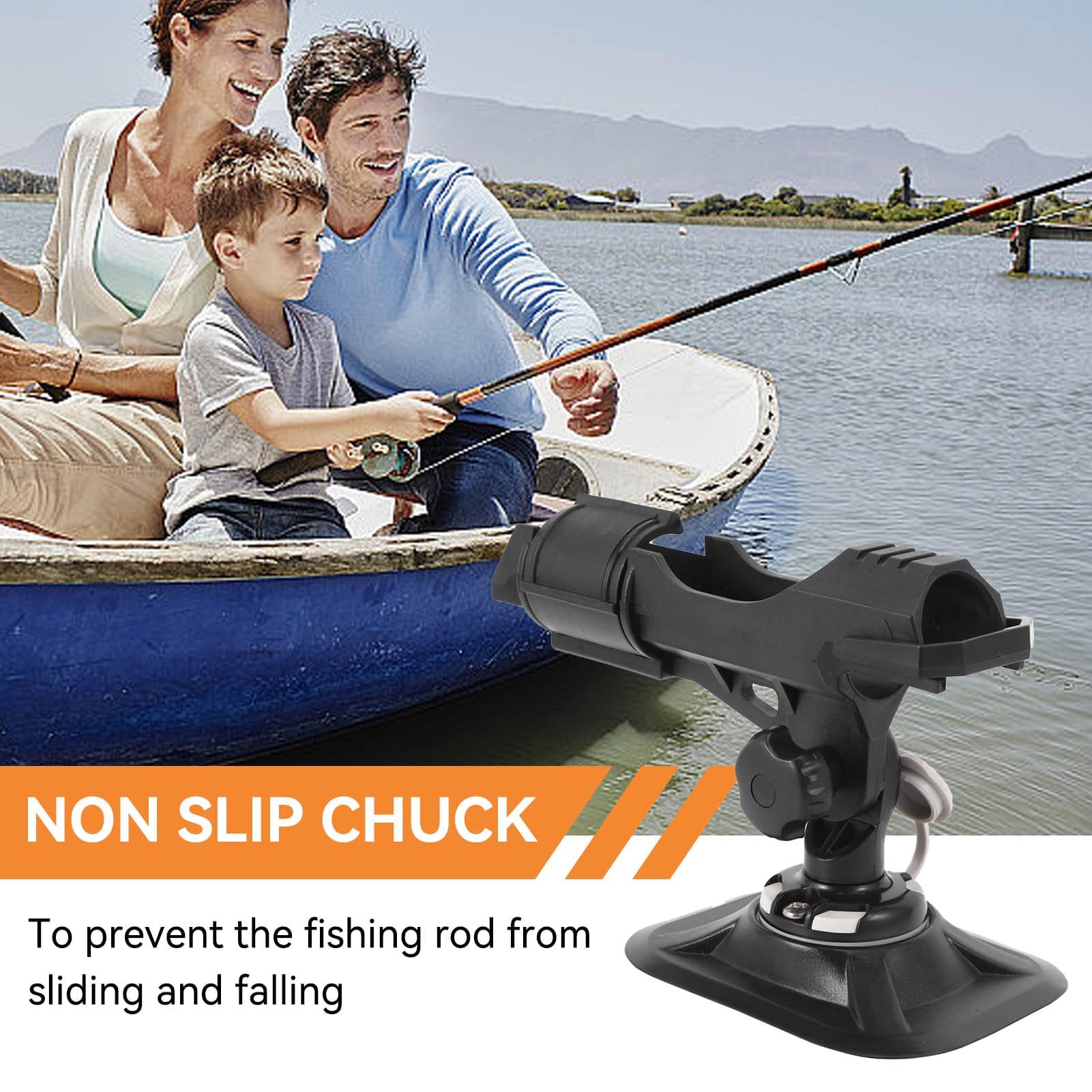 Supports de Canne à Pêche, Support de Canne à Pêche Antidérapant pour Kayak Support de Pêche Réglable Supports Canne à Pêche Extensibles pour Porte-Canne à Pêche Yacht Accessoires de Pêche
