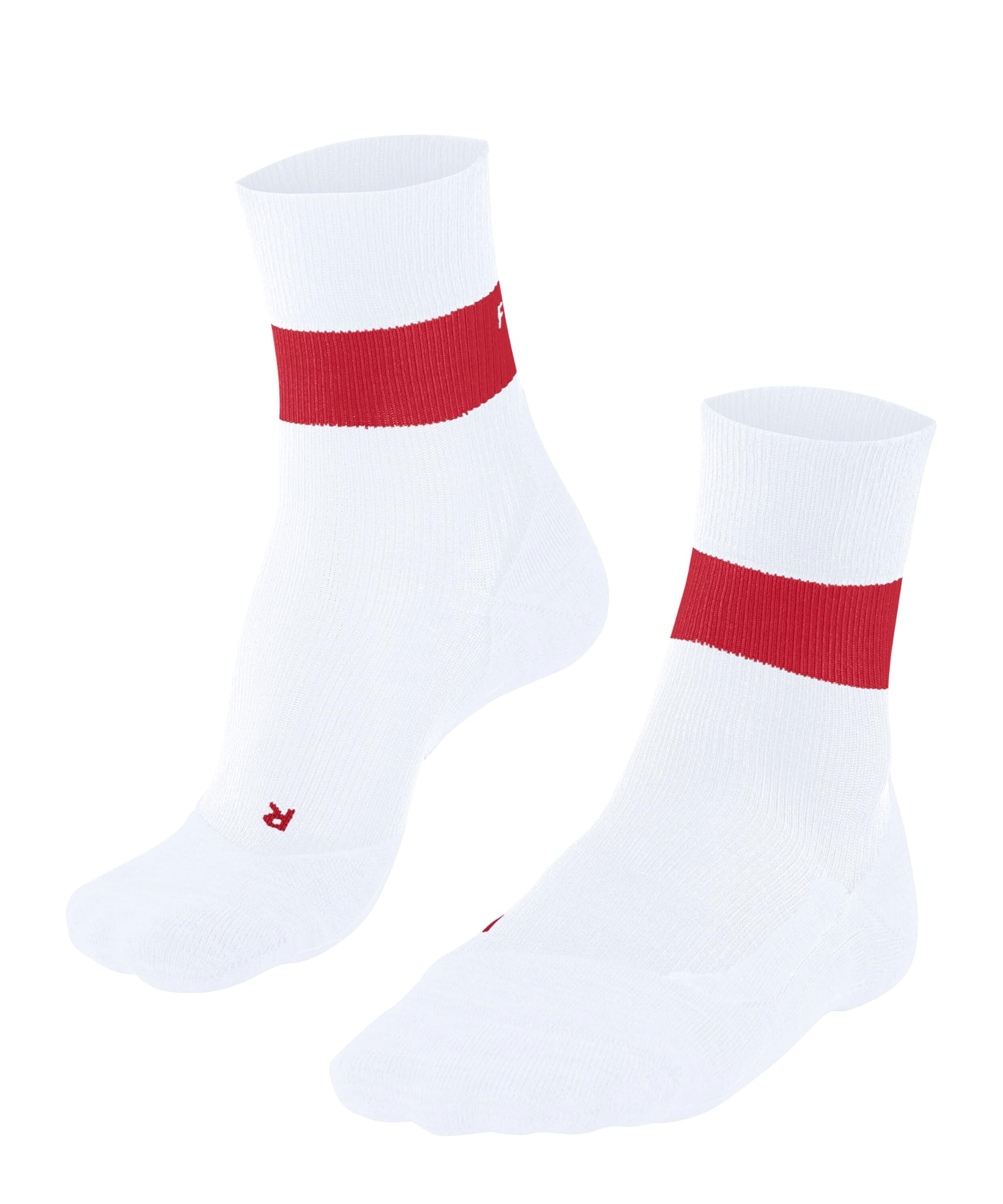 FALKE Women's RU Compression Stabilizing W So Lyocell Functional Yarn With Compression Running Socks 1 Pair, White 2003, 7-8