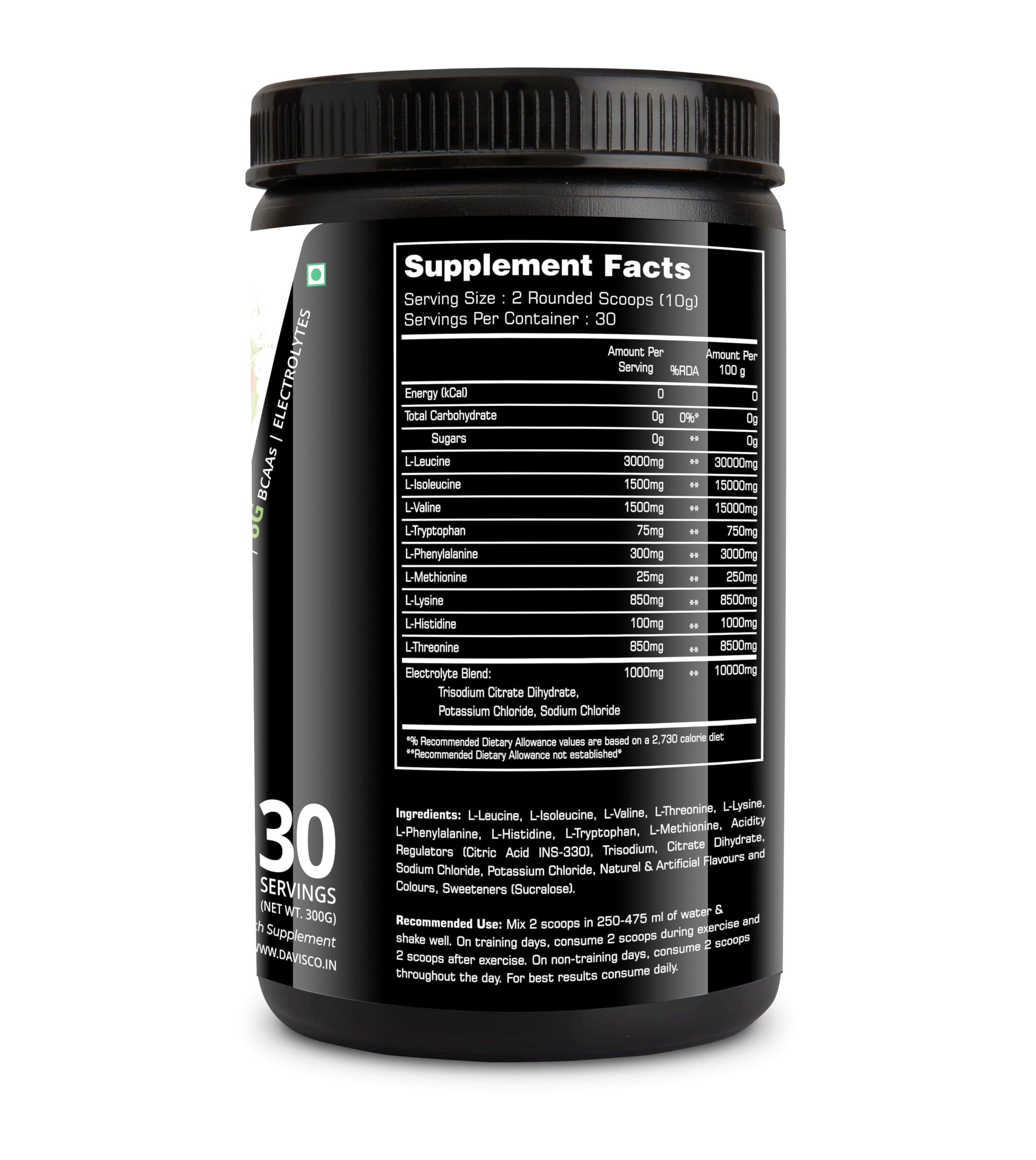 Nutrition Planet Xtreme EAA (Essential Amino Acids) for Intra-Workout/Post Workout (Guava - 300g / 0.66 Lb, 30 Servings)