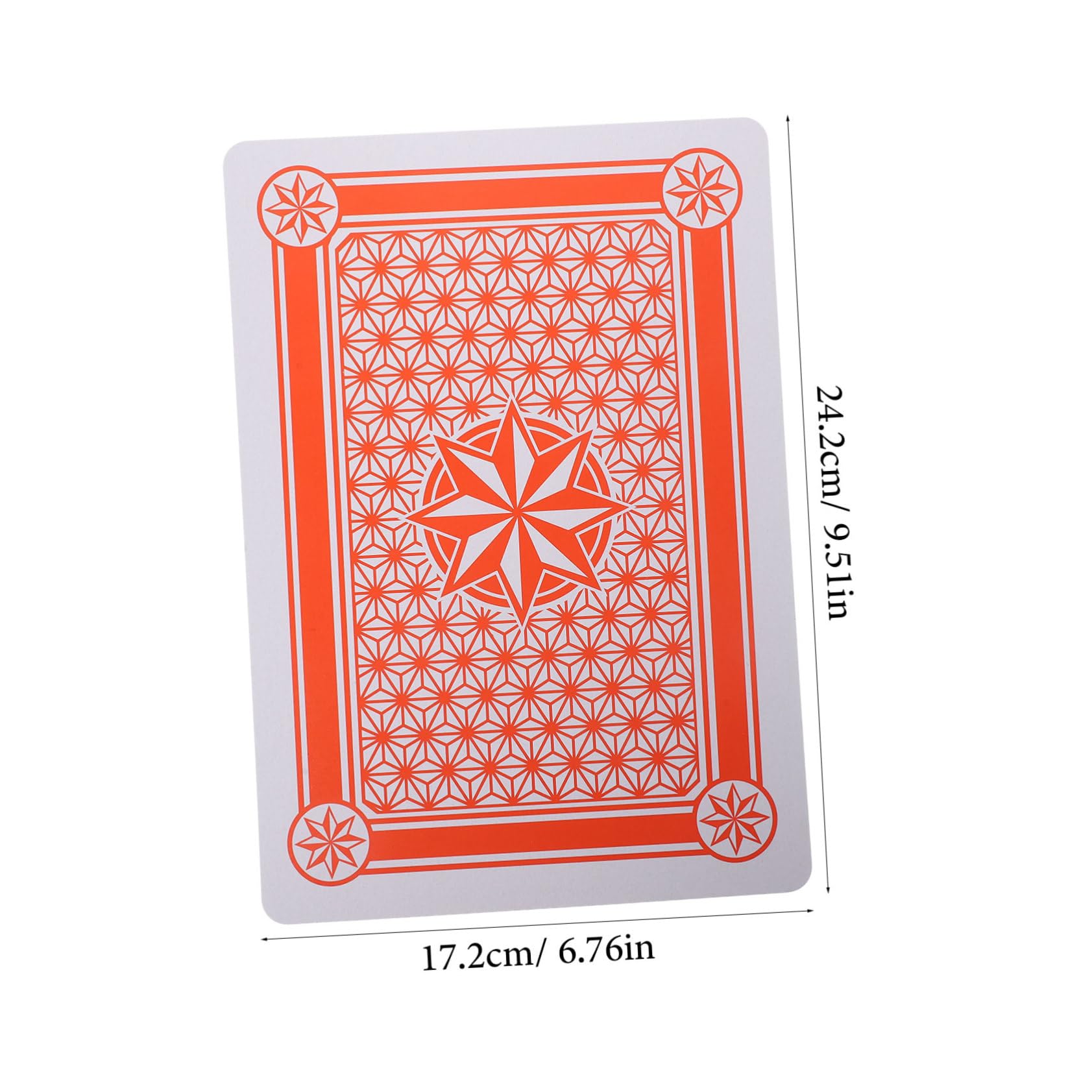 1set Carte Da Gioco Oversize Per Feste Carte Da Poker Giganti Per Giochi Di Società e Divertimento Familiare e Conservare