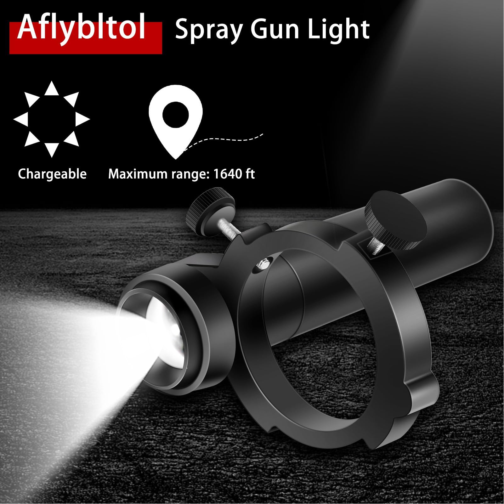 Fockety Luce per Pistola per Verniciatura con Caricatore, luminosità Regolabile, di Illuminazione Ultra LED, Luce Universale per Pistola per Verniciatura Automatica per la