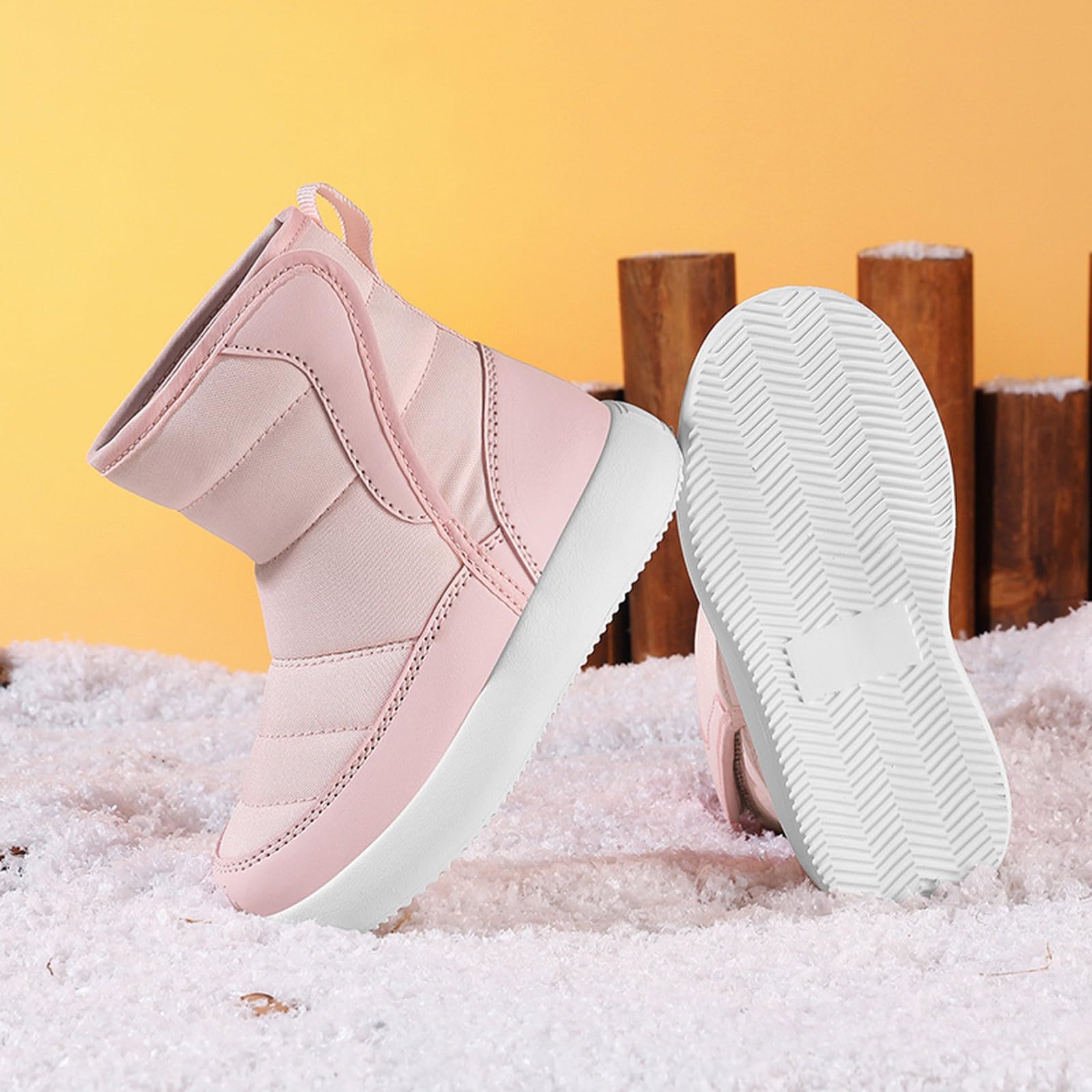 Stivali per Bambini Stivali da Equitazione per Ragazzi e Ragazze Scarpe Traspirante Morbido Casual Bambini Moda Calzature da Escursionismo Bottes de Printemps et d'Automne Fodera in Pile