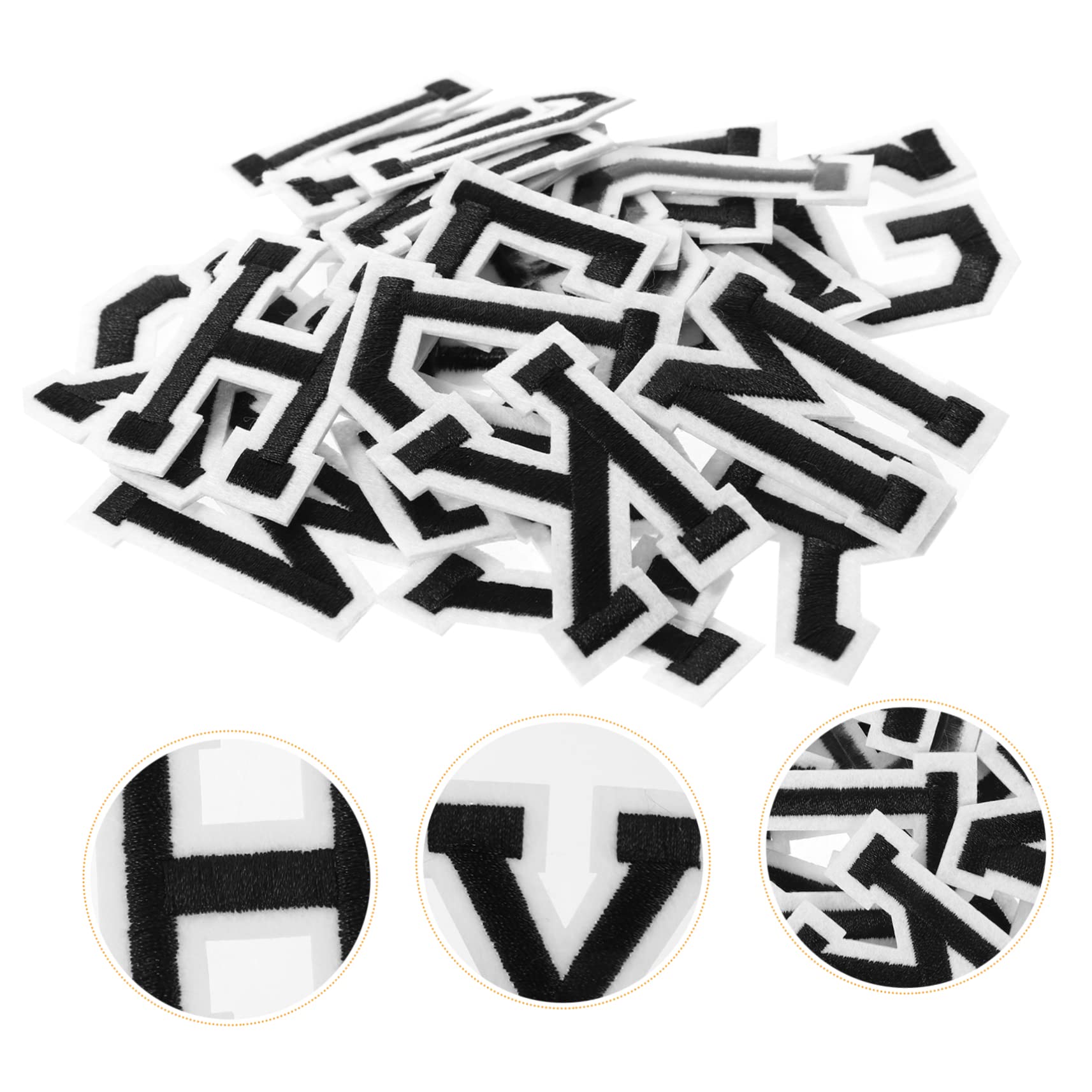Lurrose 10sets Toppe Termoadesive Lettere Ricamate Adesivi Per Abbigliamento Jeans e Accessori Facili Da Applicare e Resistenti