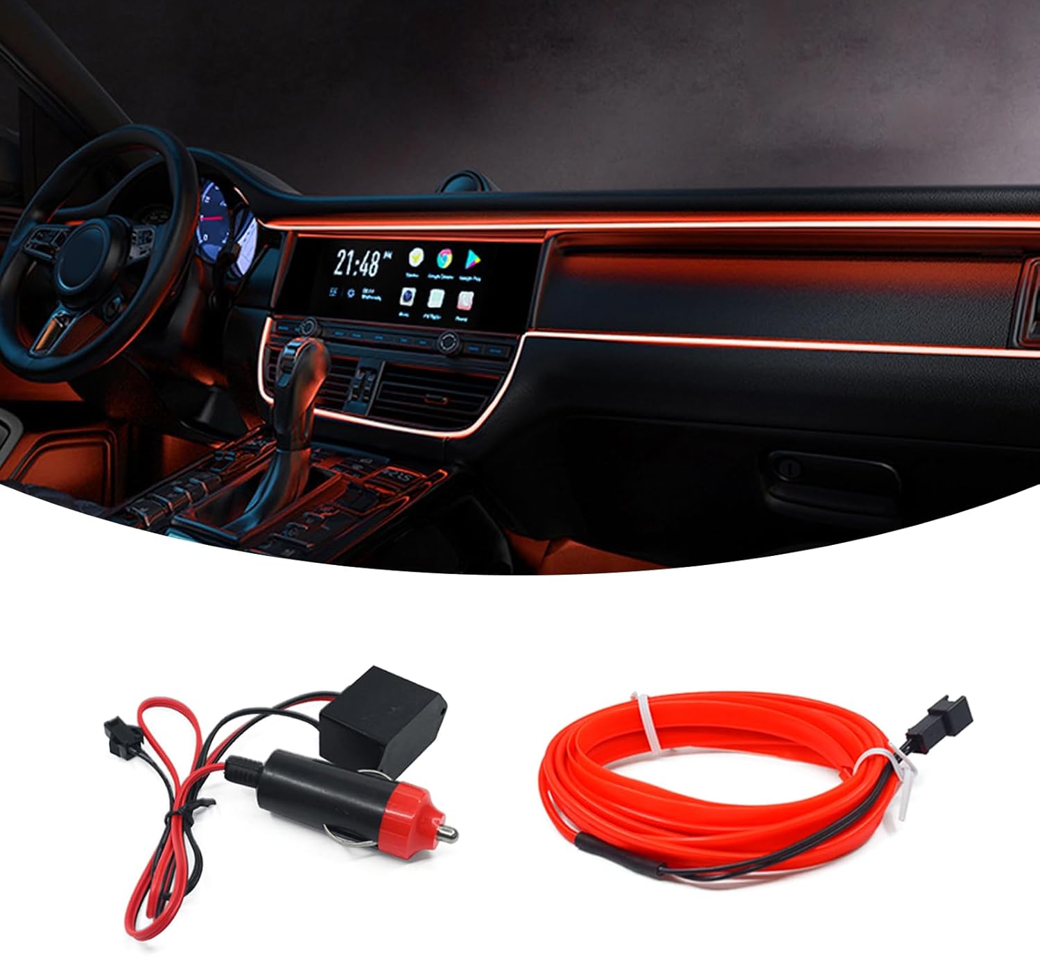 Jawmoy 1 PC Low Energy Consumption Electroluminescent Wire