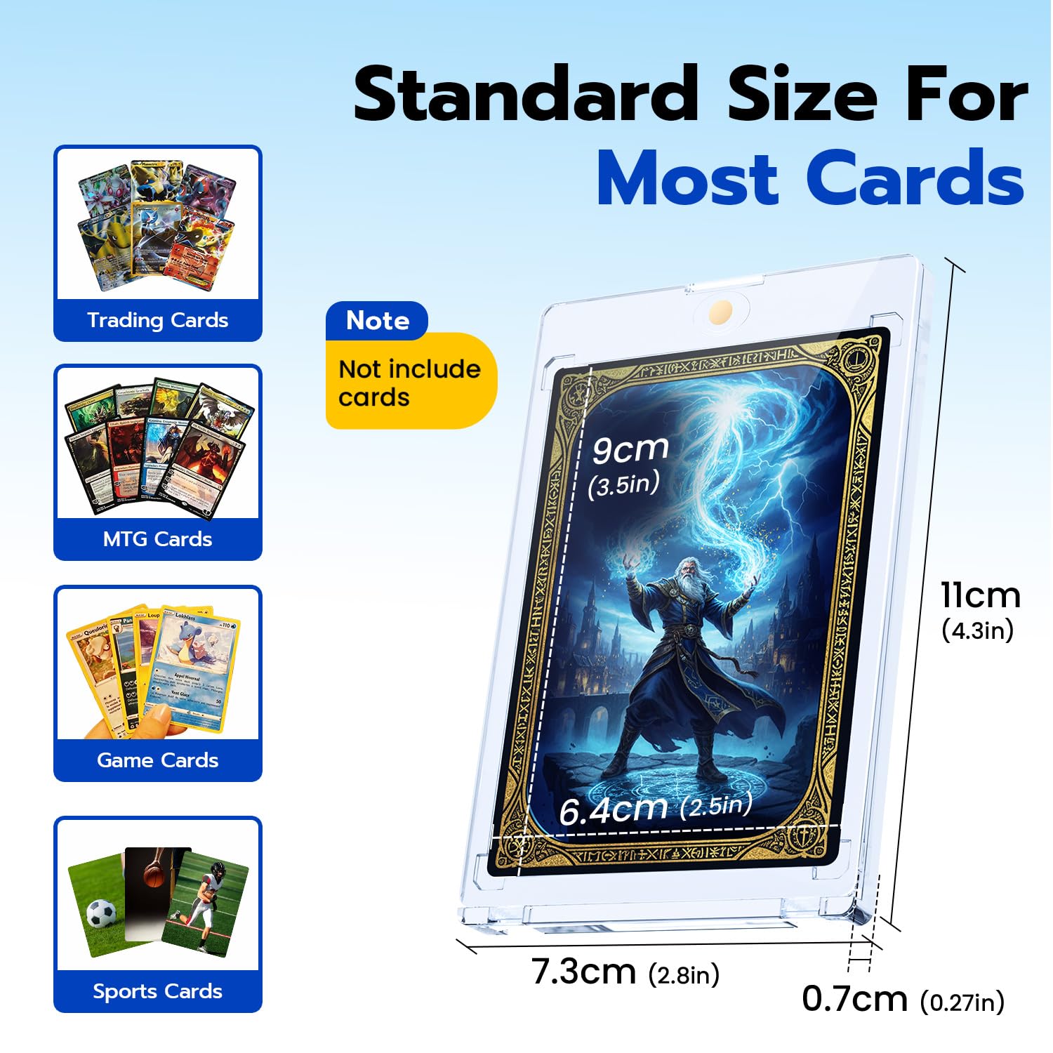 Zestaw 20 magnetycznych kart handlowych 35PT, ochrona kart kolekcjonerskich, ochrona przed promieniowaniem UV, uchwyt na karty magnetyczne, do magii, MTG, sportu, baseballu, Blu-ray