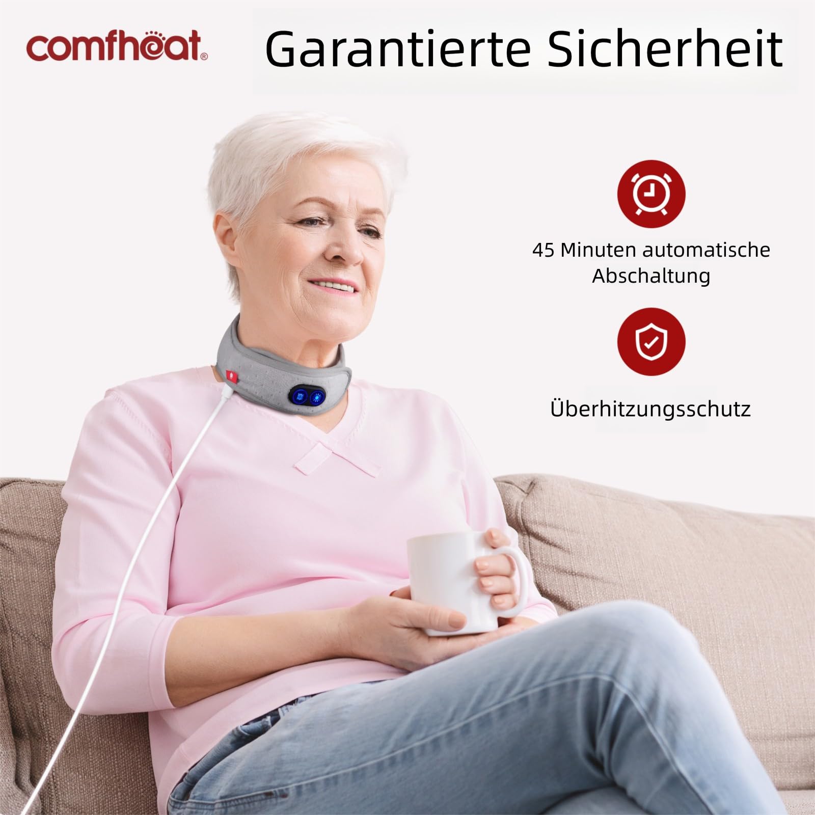 heizkissen mit vibration Oberschenkel/Gesäß Elektrisches Heizkissen Hüftmassagegerät Vibration für main image 1
