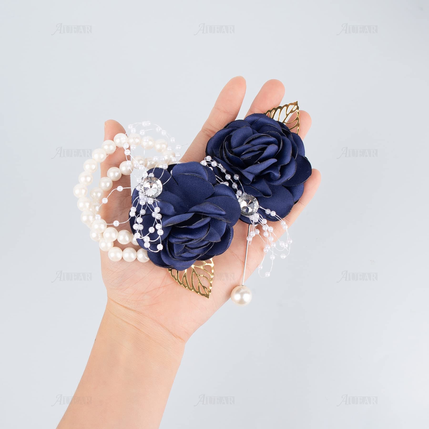 Set di 2 corsetti da polso per matrimoni, corsetti e asole
