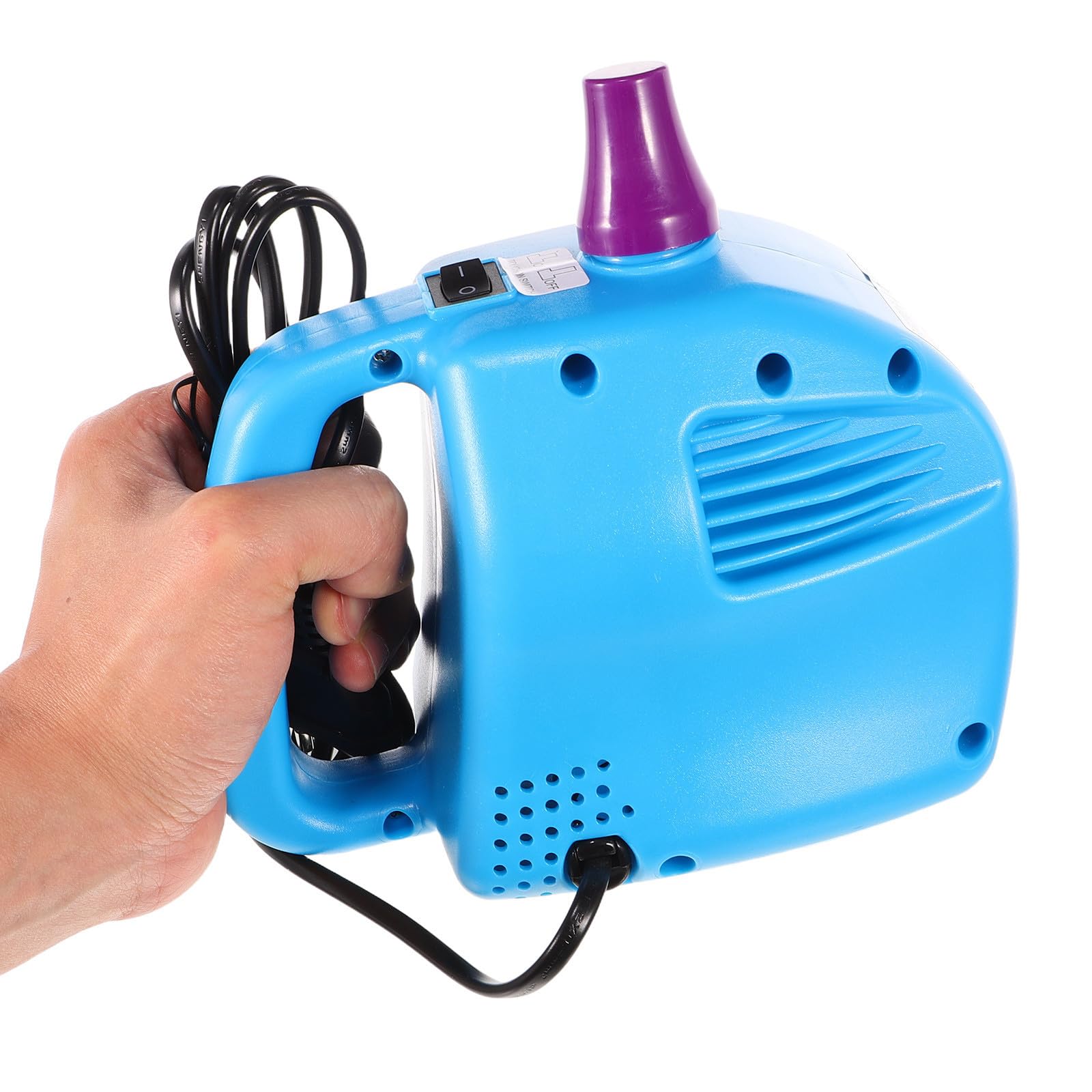 Gonfiatore Elettrico per Palloncini a Foro Singolo 13000pa Blu