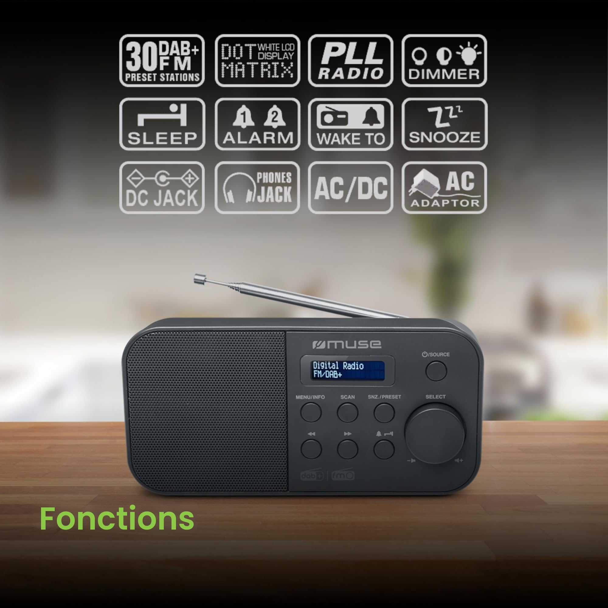 MUSE Radio DAB+ M-109 DB