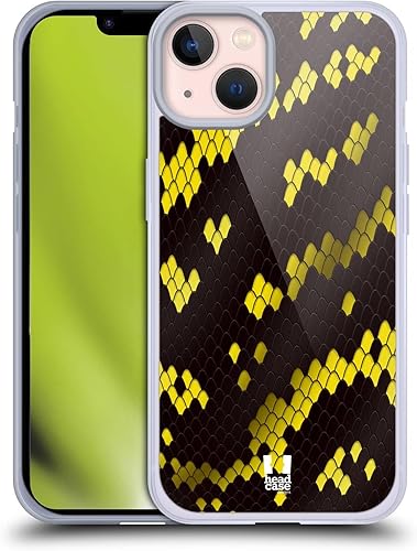 Miniatura 9 de Head Case Designs Funda de gel con patrón de serpiente pitón birmana [protección de grado militar] compatible con Apple iPhone 13 y compatible con