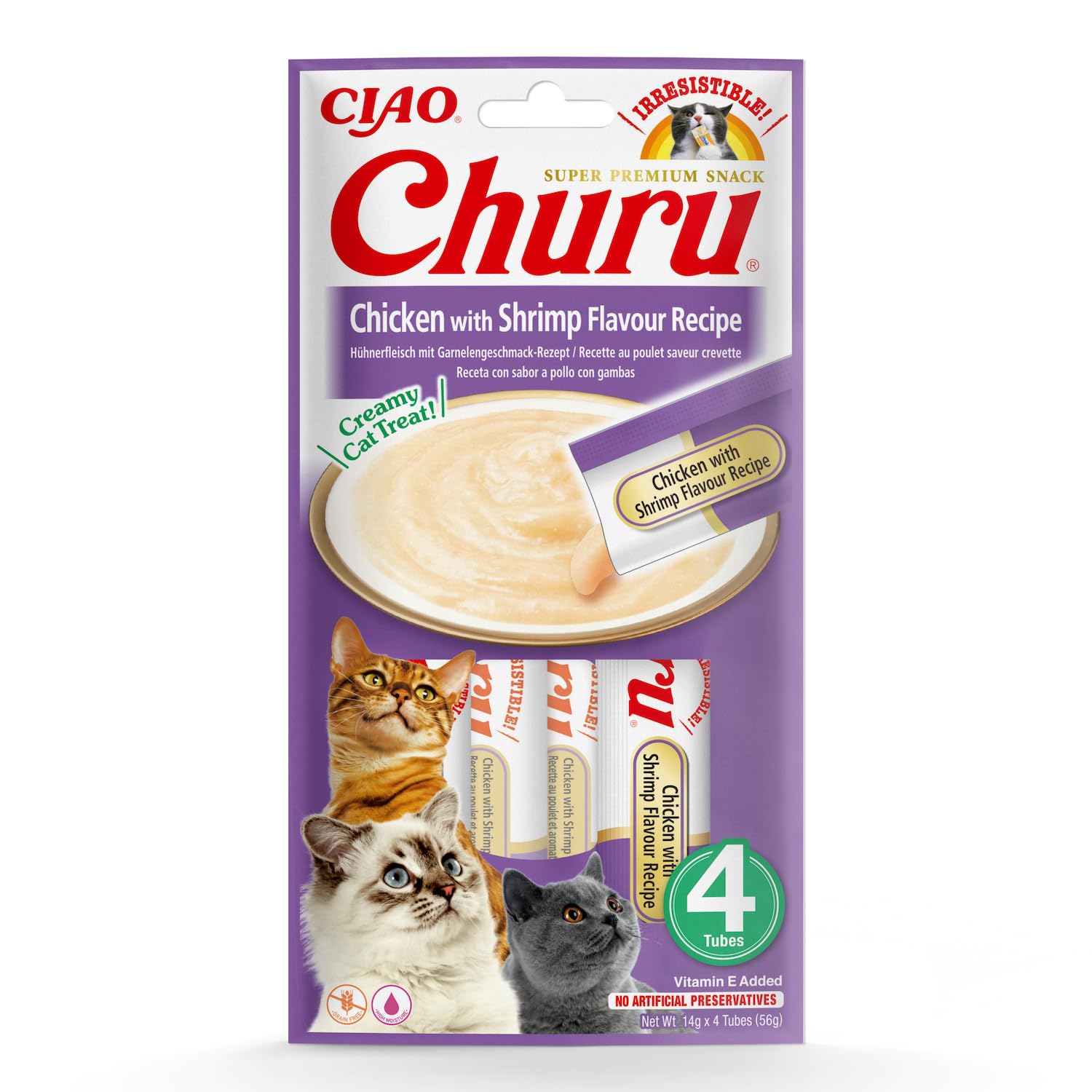 INABA Churu Puree Katzenleckerlis Premium Creamy Snacks