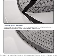 Vista 8 de LOOBANI Puerta mosquitera de garaje de 8 x 7 pies: resistente cierre magnético para puerta de garaje 1 coche, pantalla de red retráctil enrollable