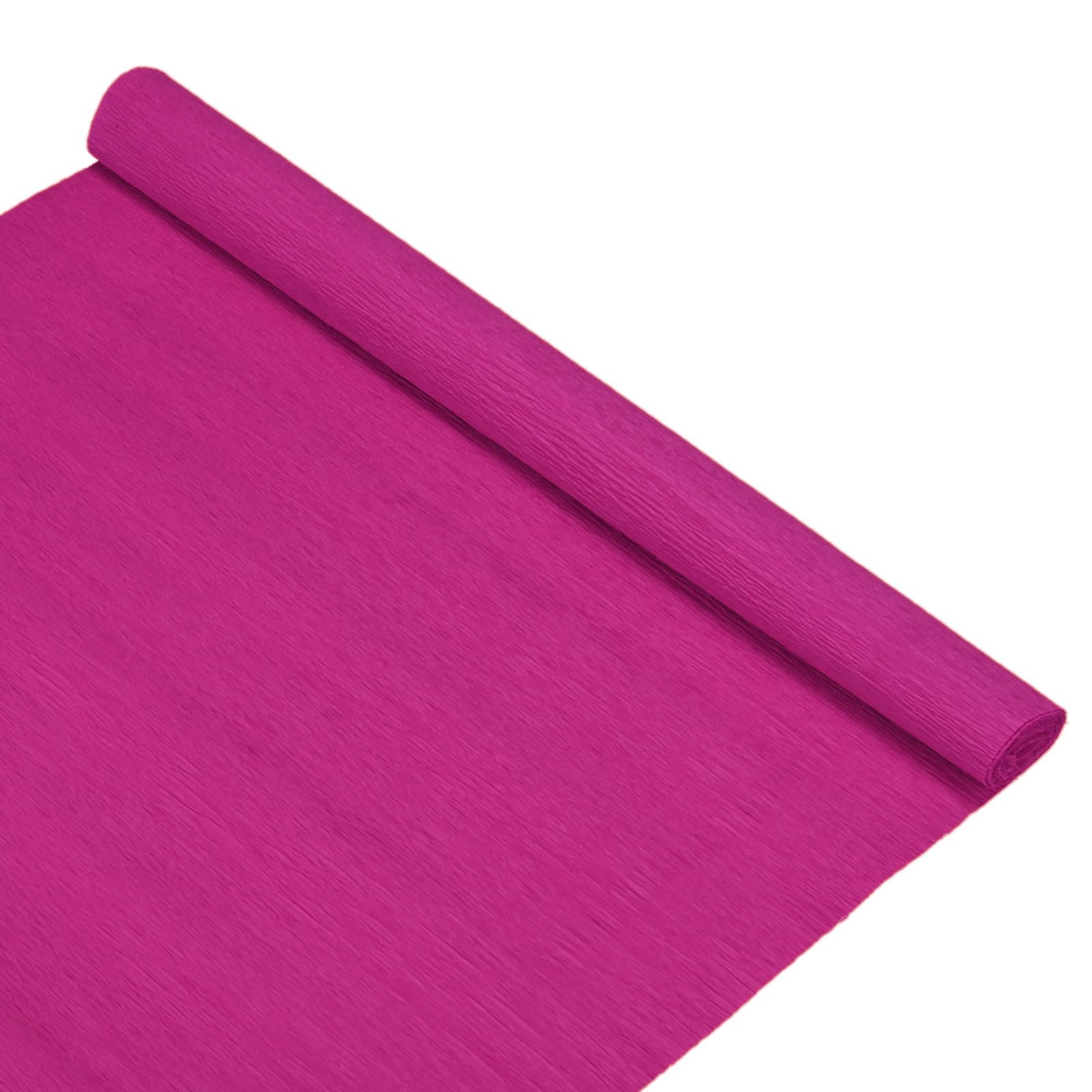 M METERXITY Crepe Paper, 8.2ft x 20 Inch /250 x 50cm Soft Wide Crepe Paper Streamer Sheet, Decorative Craft Streamer for DIY Craft/Flower Making/Decoration [Rose Red]
