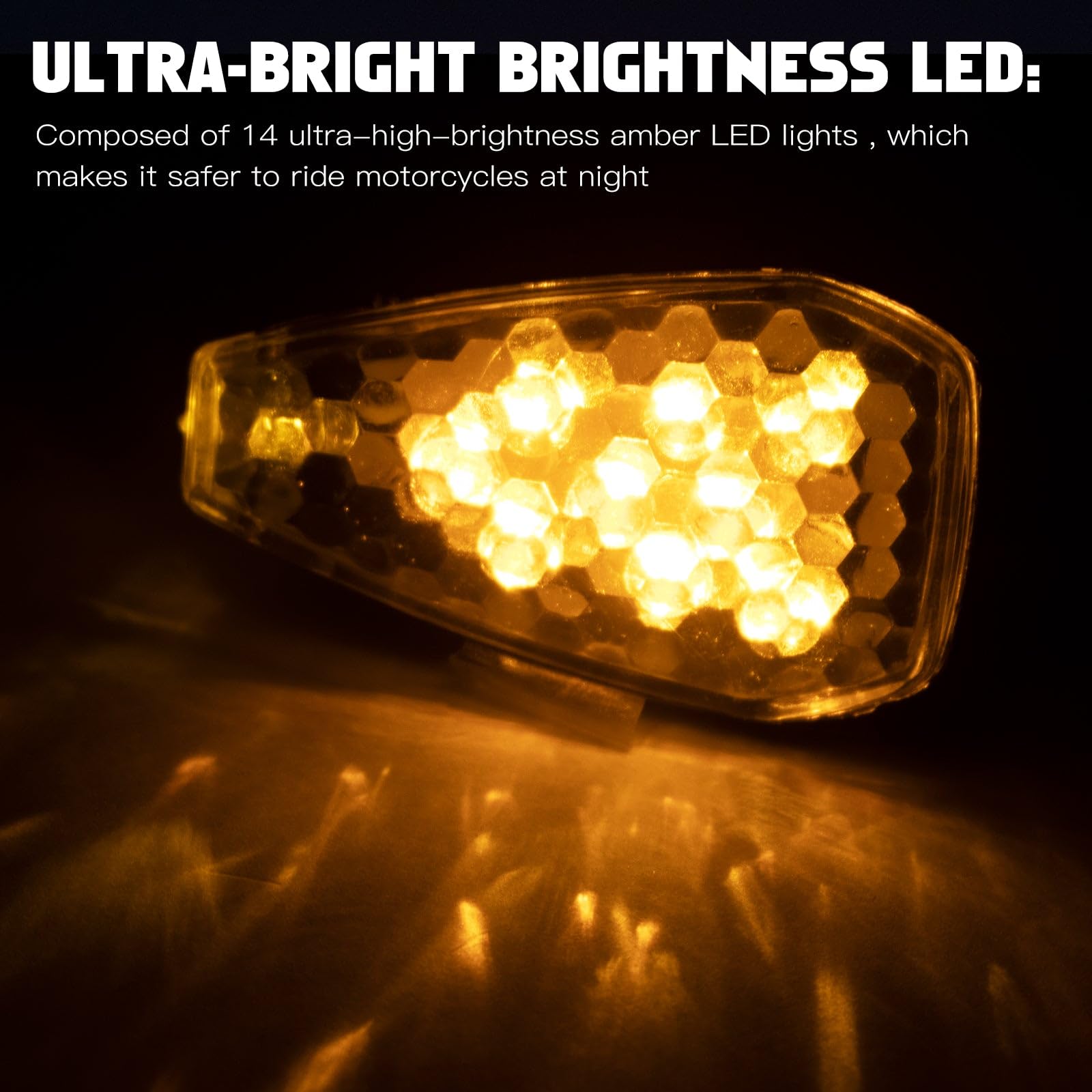 Motorbike Turn Signal Indicators - MASO 2PCS 12V LED Amber Lighting Tu – TECHNO KHAN STORE - Foto 10