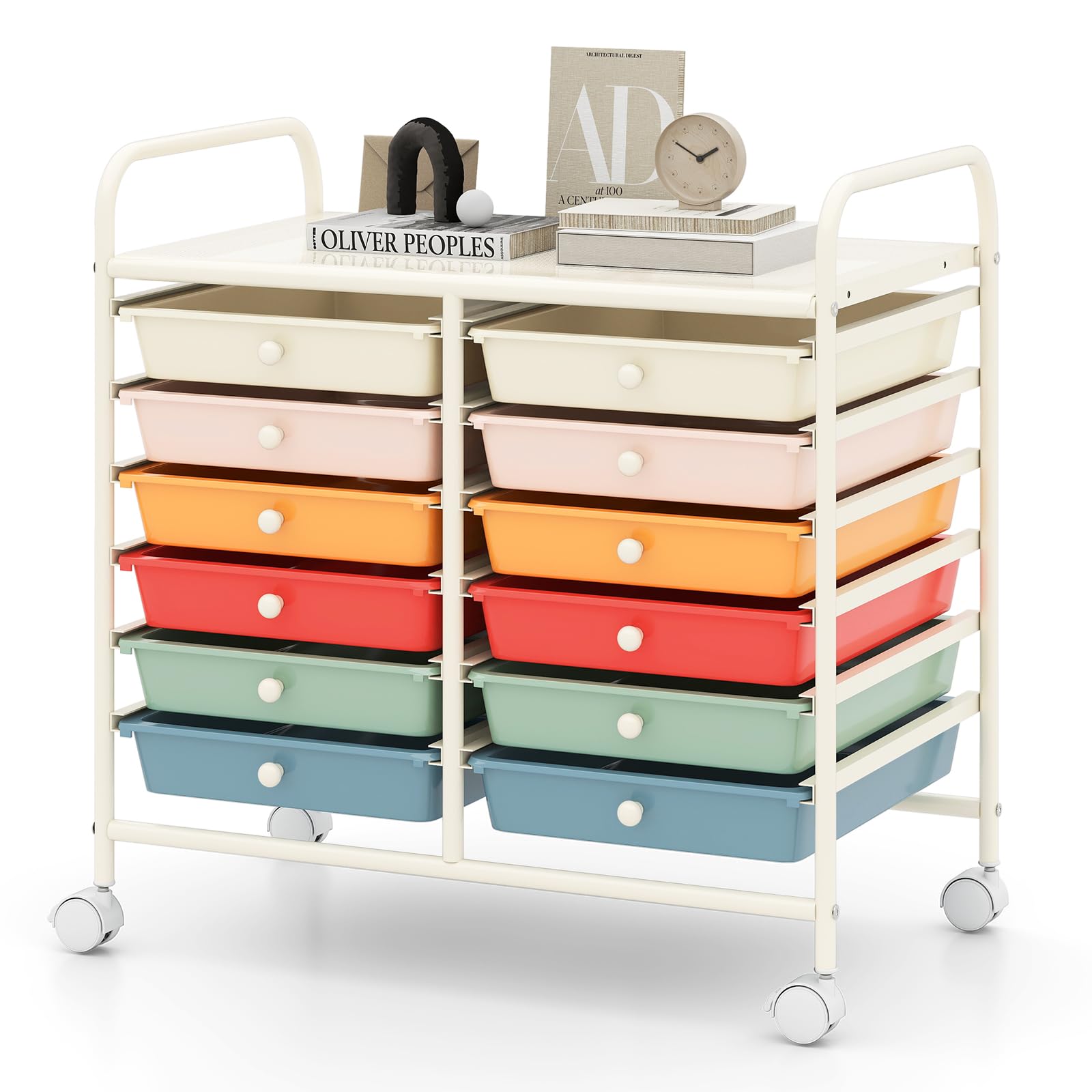 Nestbare rolcontainer met 2 wanden: bestel hier | RAJA