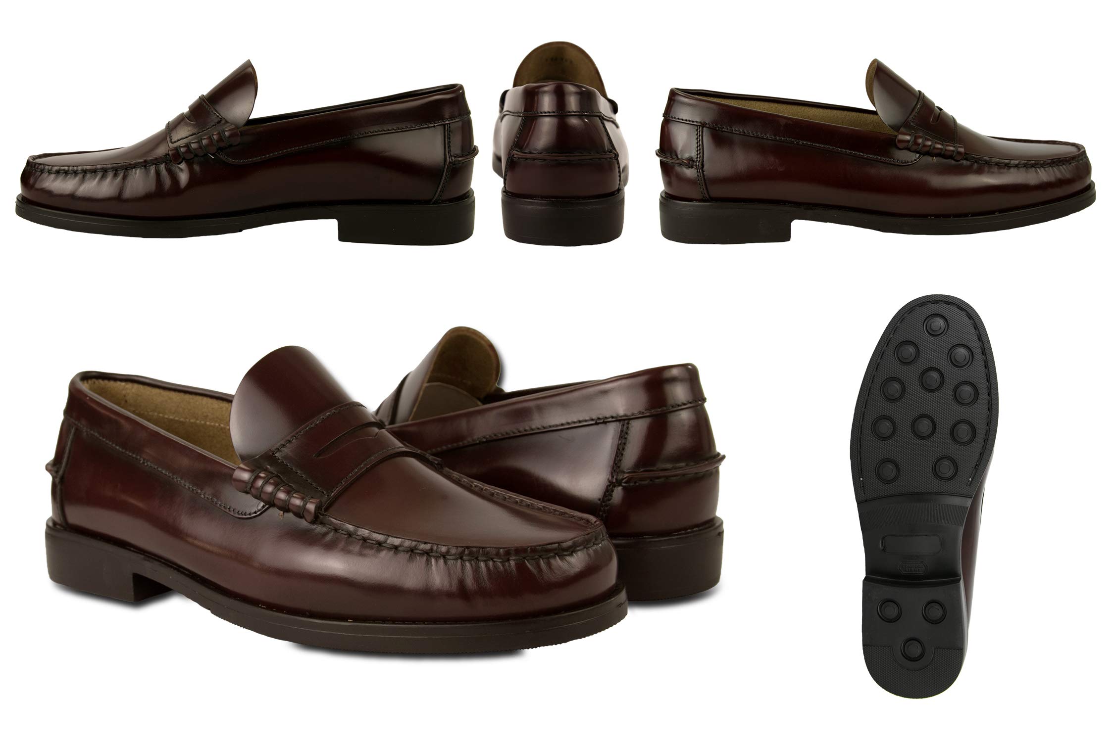 Zerimar Zapatos Castellanos Hombre Ultra Ligeros | Mocasin Antifaz Hombre | Zapatos Castellanos Mocasin Cuero | Mocasin con Borlas para Hombre | Fabricados en España