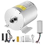 2000W Electric Brushless DC Motor Kit - 48V 4300rpm Motor with Upgraded Speed Controller and Throttle Grip Kit for Go Karts E-Bike Motorcycle Scooter DIY