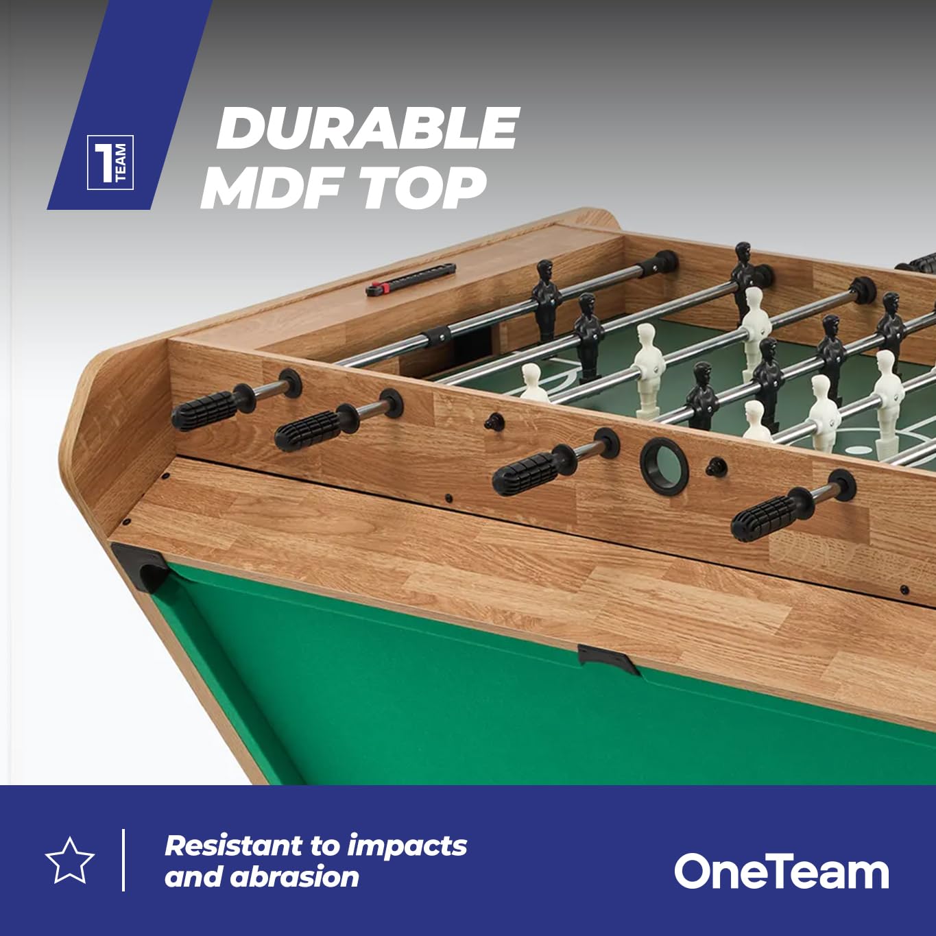 OneTeam FunArena 3in1 Spieltisch Tischfußball Billard Airhockey multifunktional kompakt austauschbare Spielfelder