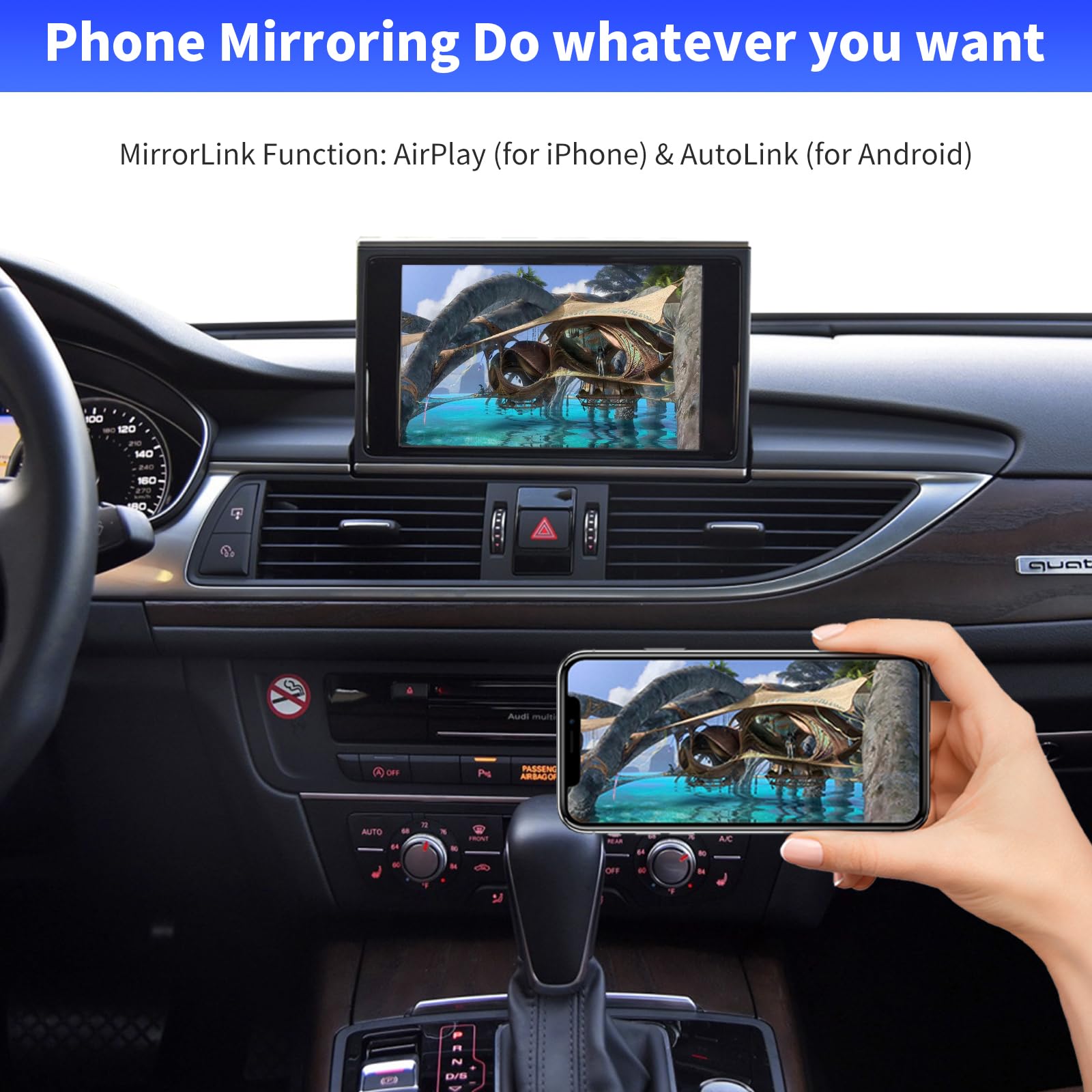 Amazon.co.jp: Road Top ワイヤレス Carplay Android Auto Audi A6