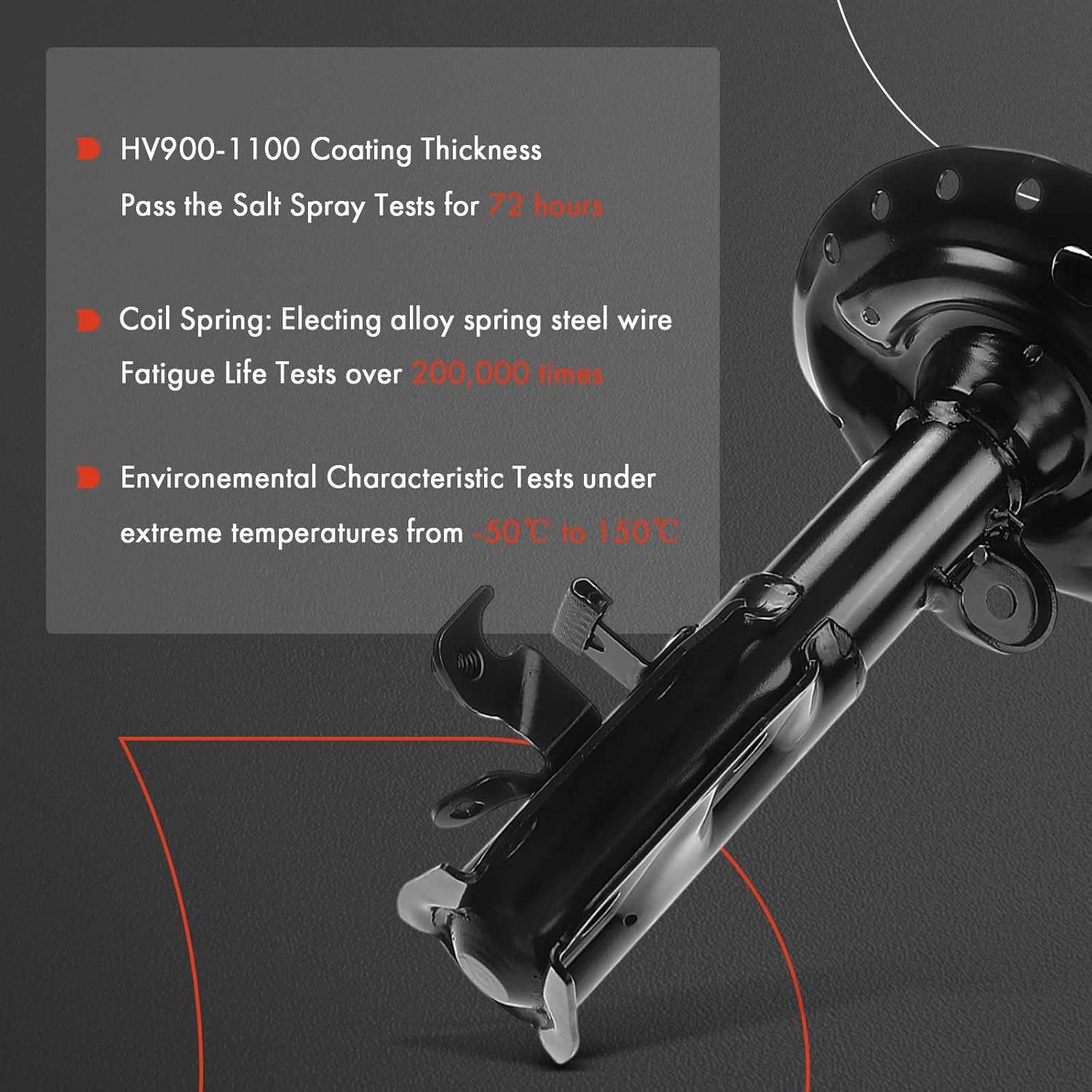 A-Premium Front Shock Absorber Strut Assembly Compatible with Honda CR-Z 2011-2015, 2-PC Set