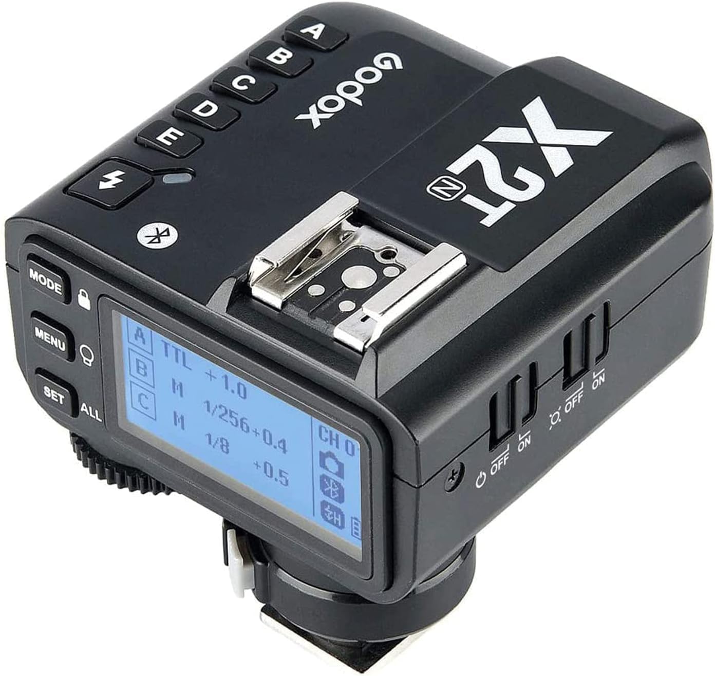 GD - Disparador de flash inalámbrico X2T-N 2.4G, compatible con cámara Nikon i-TTL HSS1/8000s HSS, con conexión Bluetooth de 5 botones de grupo