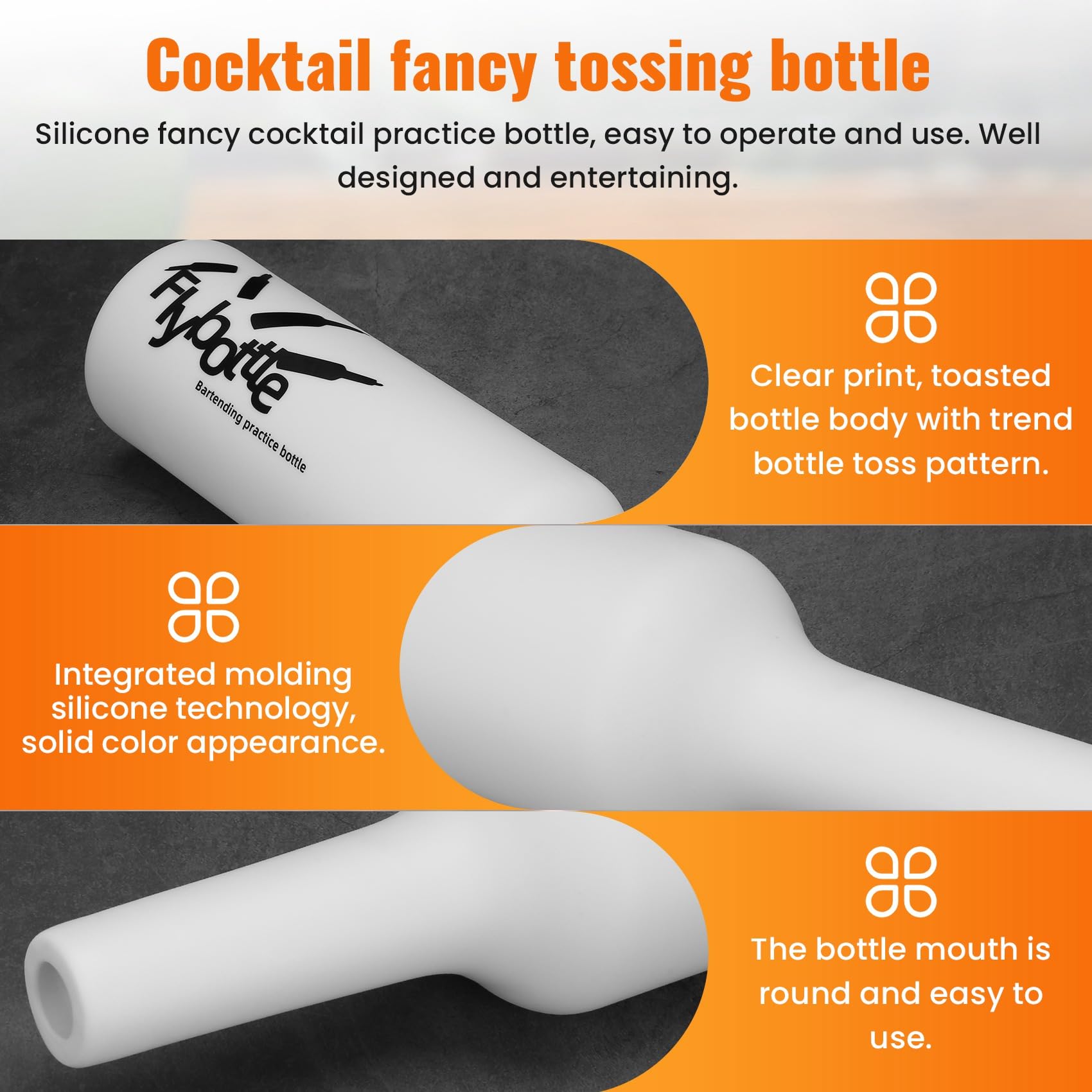 Flair Bartender Pratica Bartending Silicone Bar Pub Bottiglia Vino Cocktail Shaker