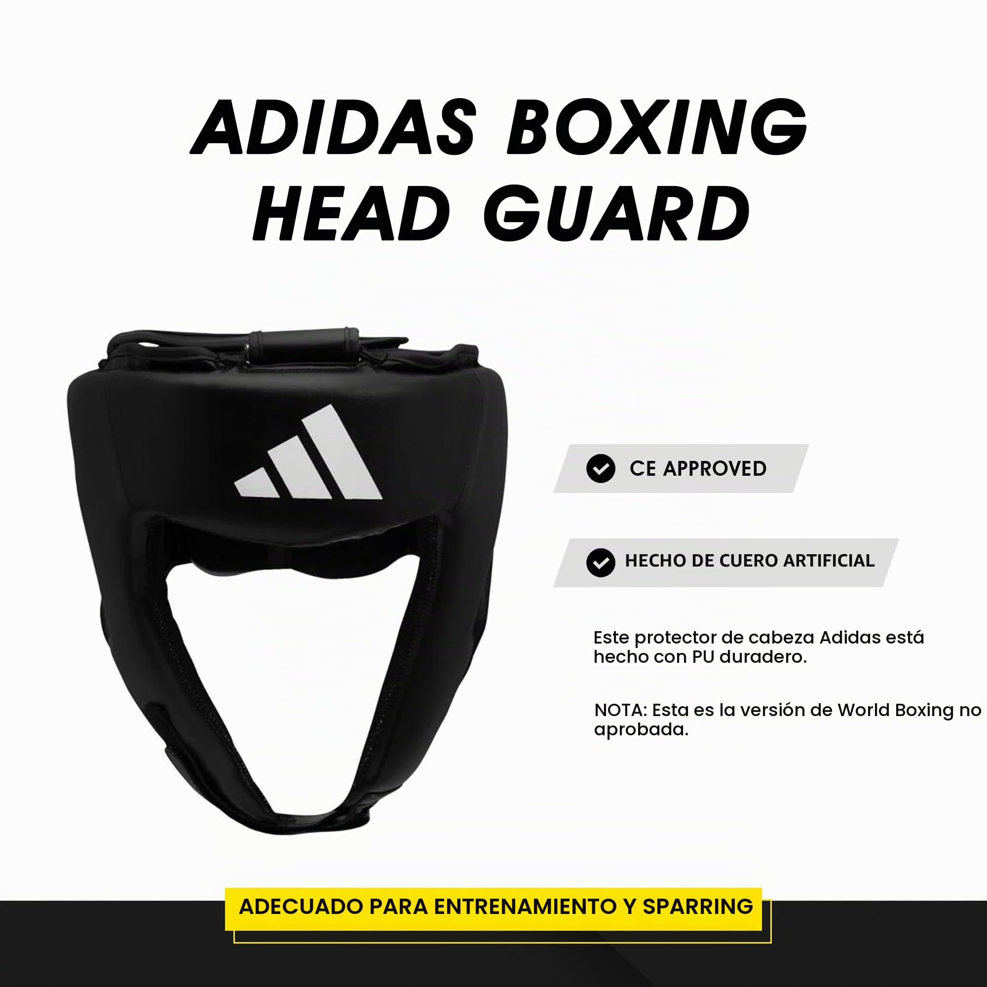 adidas Protector de Cabeza Hybrid 50 – Modelo básico para Boxeo y Otras Artes Marciales – Negro