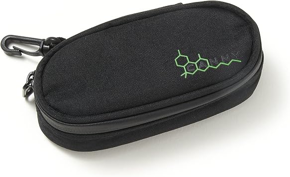 CANNY Stash Tobacco Pipe Bag Smell Proof Travel Bag Odor Resistant Protective Case - Storage Container with Activated Carbon - Padded for Glass Pieces BLACK