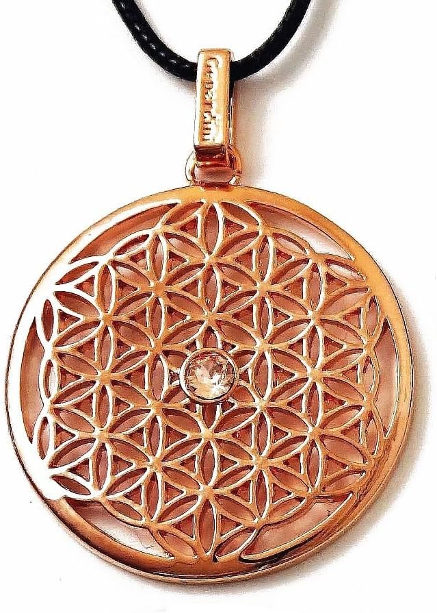 Flower of Life Necklace with Swarovski® Edition Crystals - Handmade, Highly Polished