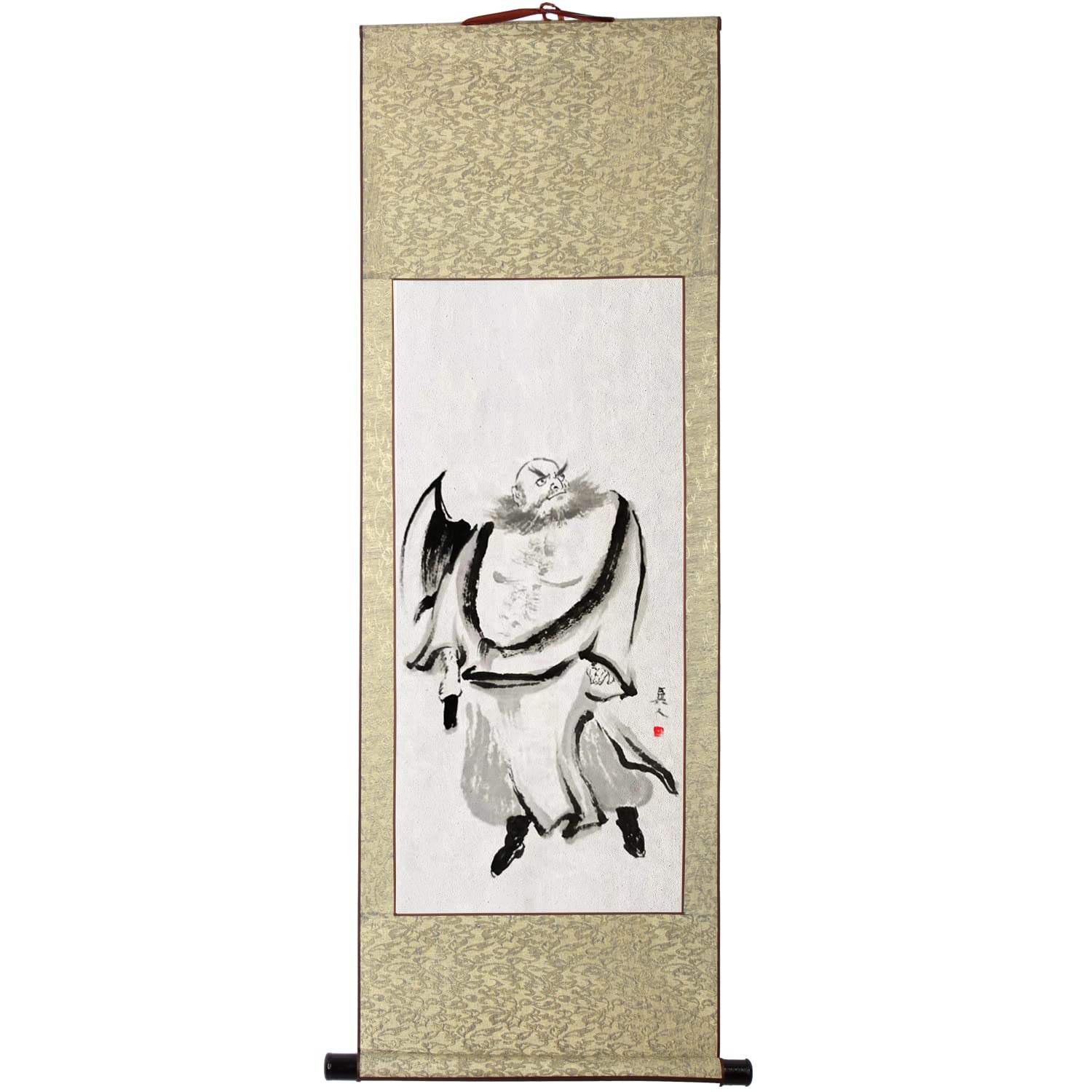 Amazon.co.jp: 掛軸(掛け軸) 水墨画『水滸伝』の英雄人物/李逵