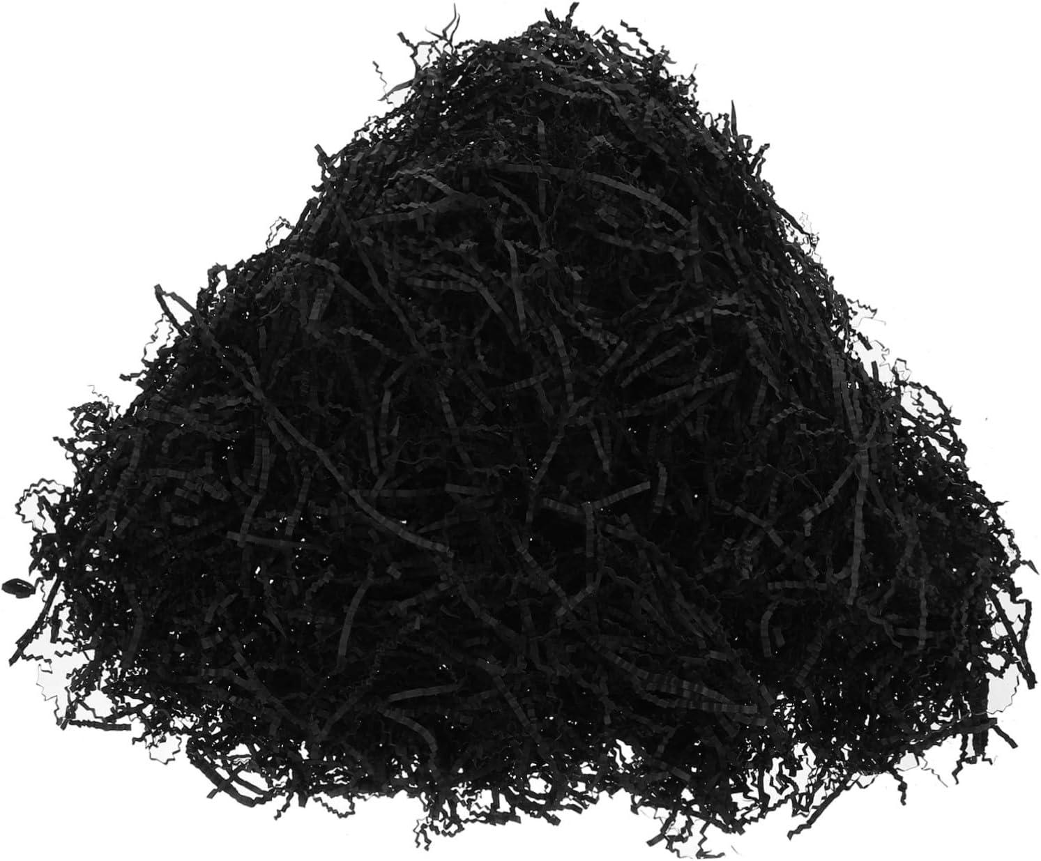 COLLBATH Black Crinkle Cut Raffia Paper Filler Wavy Packing Shred for Boxes Candy Boxes and Basket Decoration Elegant Soft Versatile Wrapping Grass for Birthday Wedding Valentine S Day