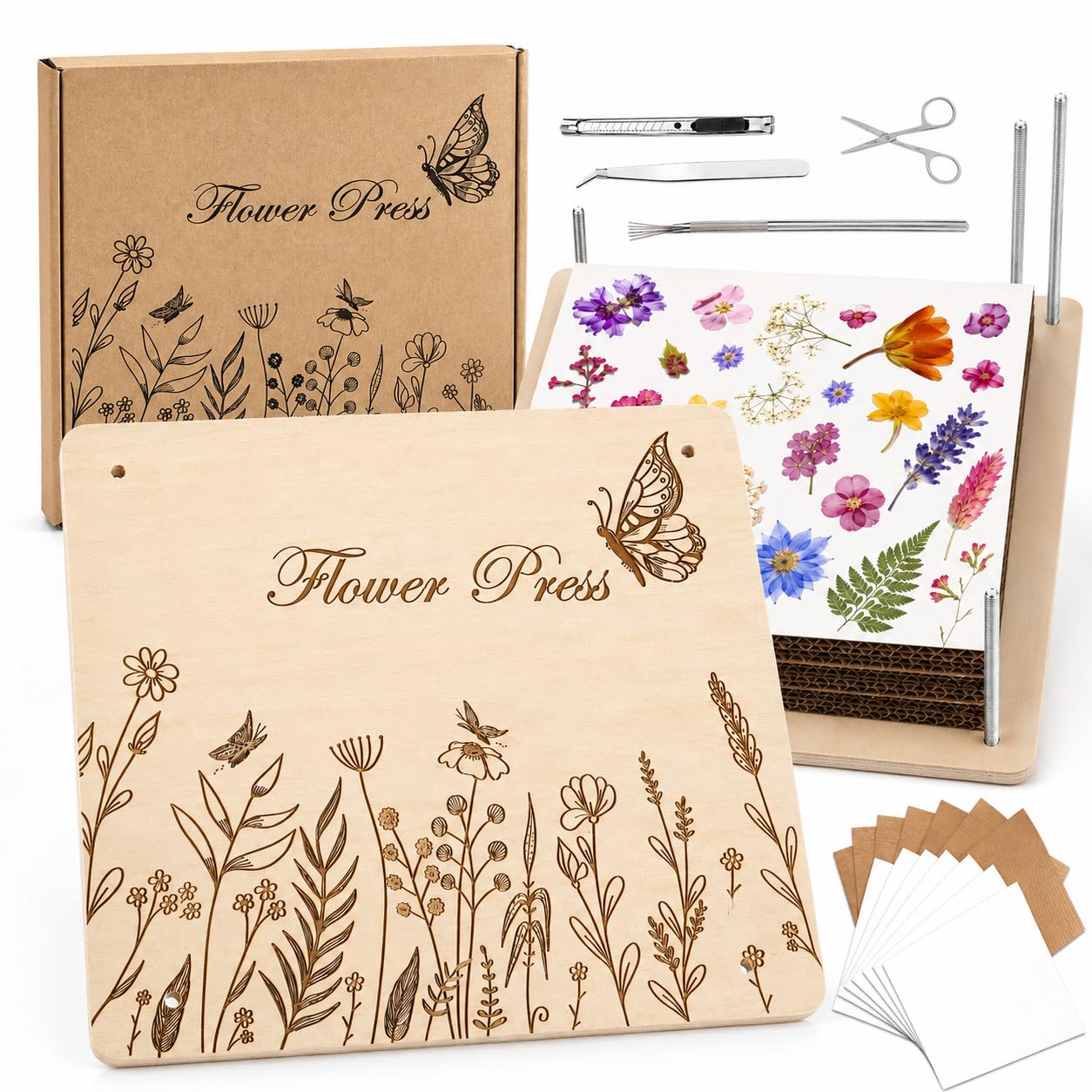 GOLDGE Extra Large Flower Press for Adults