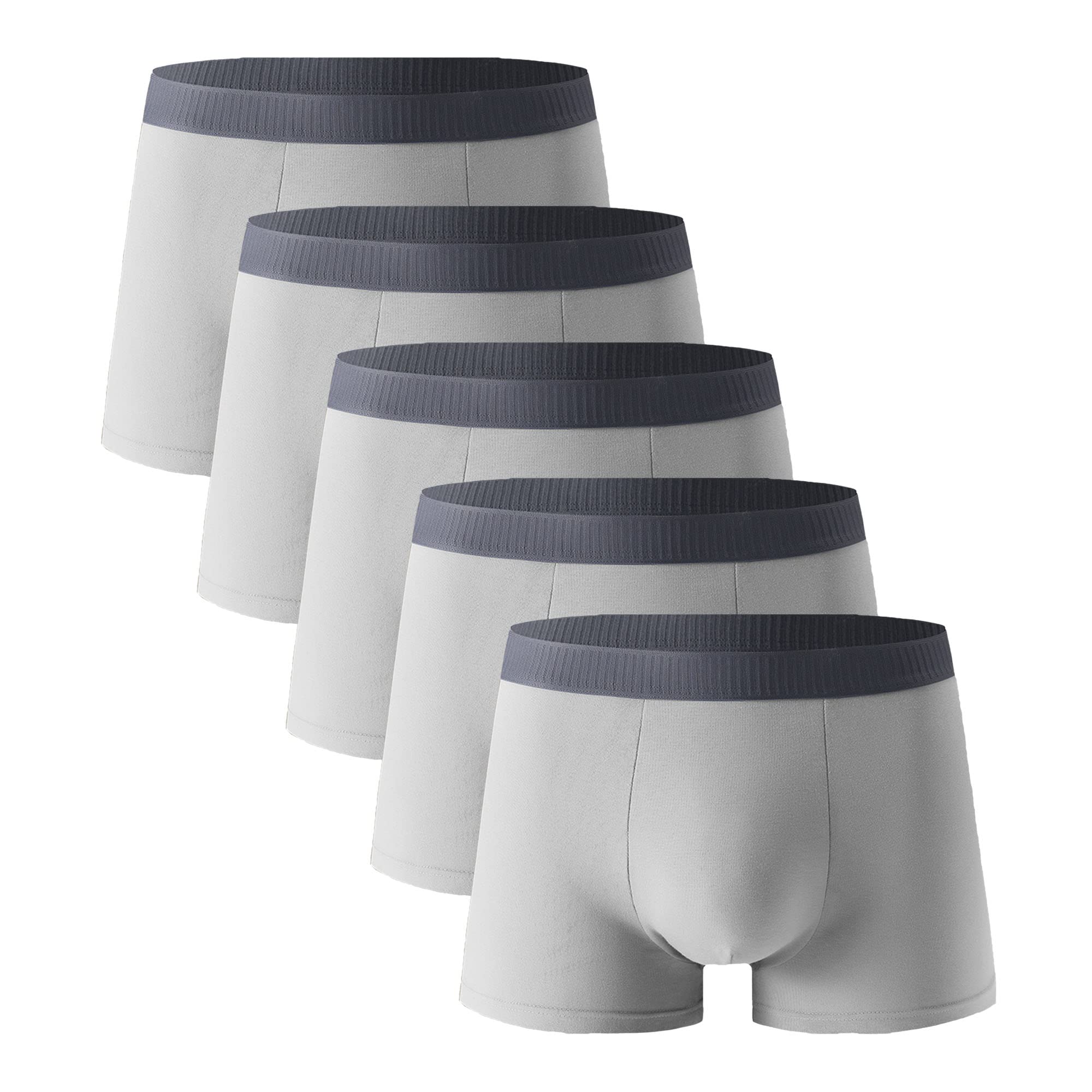 JEShifangjiusu - Confezione da 5 slip da uomo in cotone elasticizzato da uomo, morbido e traspirante, da uomo