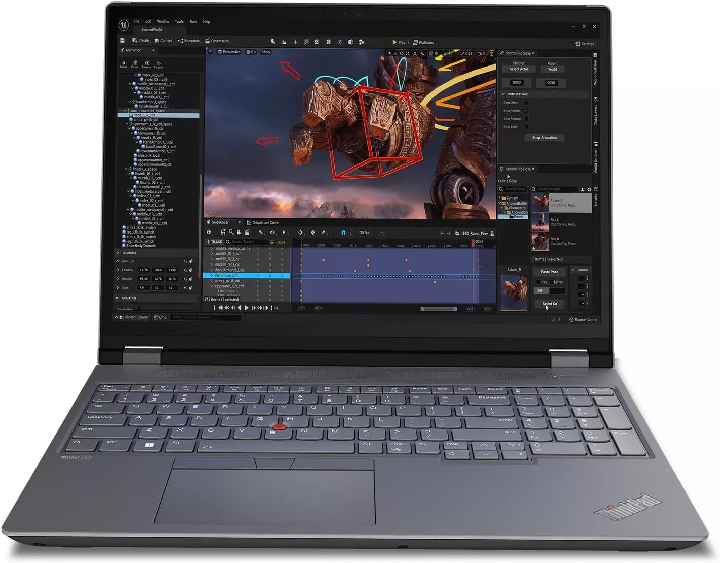 ThinkPad P16 Gen 2 Workstation - Intel i9-13980HX, 24C, 16" 4k WQUXGA (3840 x 2400) IPS, 800 nits (64GB RAM + 2TB SSD), NVIDIA RTX 4000 Ada, Backlit KYB, Fingerprint Reader, Win11 Pro