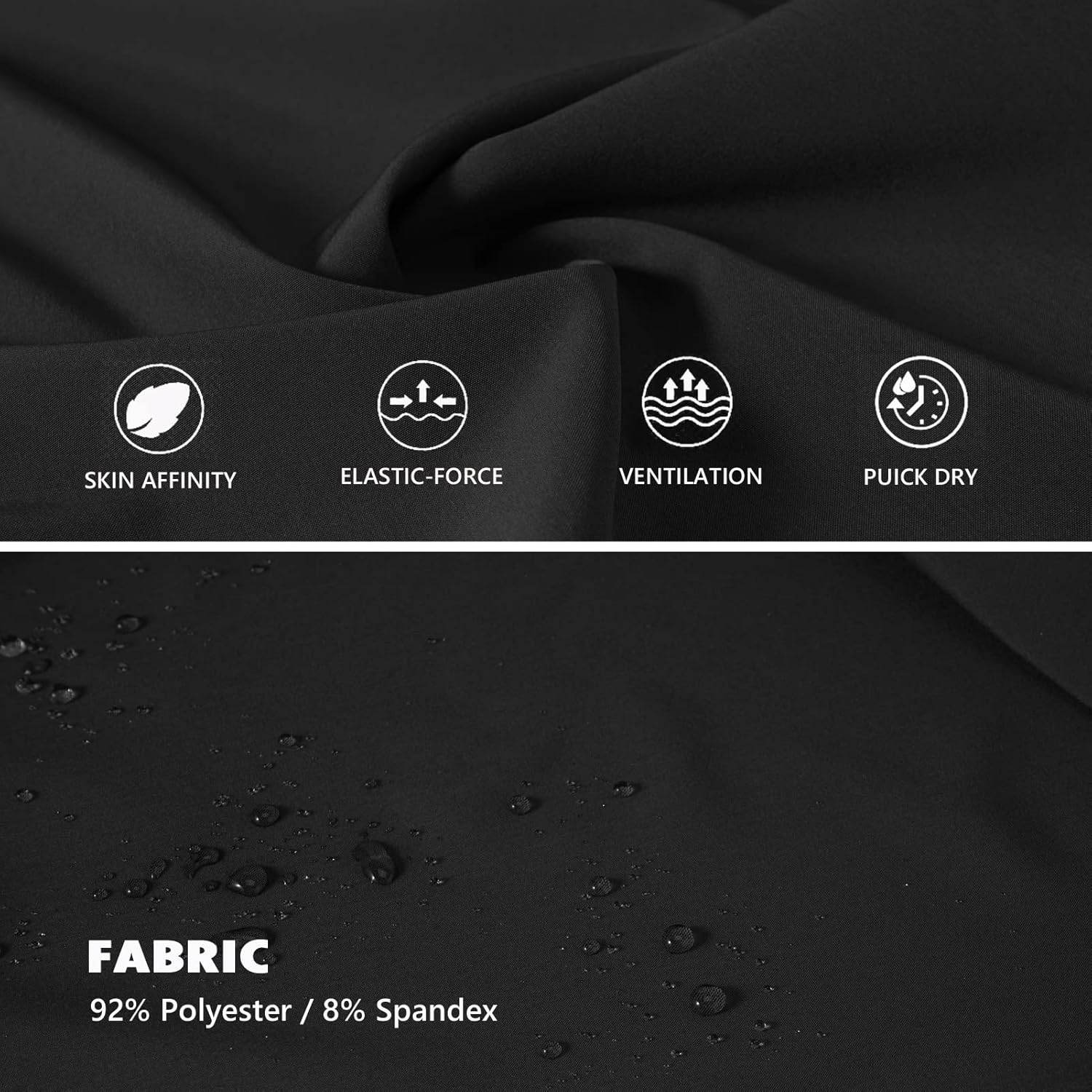 Men's Lightweight Jogger Pants Quick Dry Athletic Hiking Pants for Men with 3 Zipper Pockets - Image 6