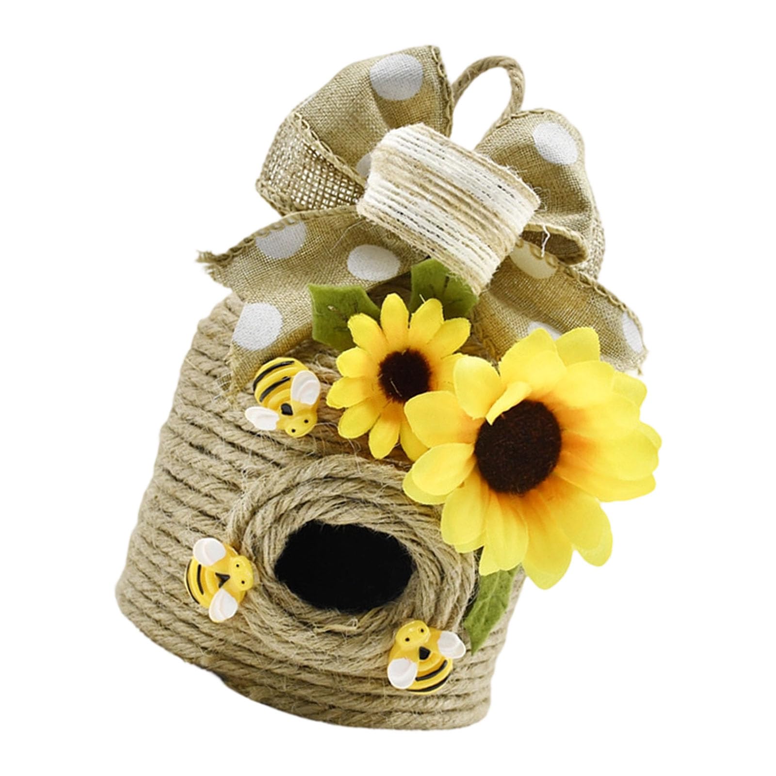 Wlnext C Round Bees Nest Hanging For Themed Parties And Home Decor, 12X10cm Festival Decoration
