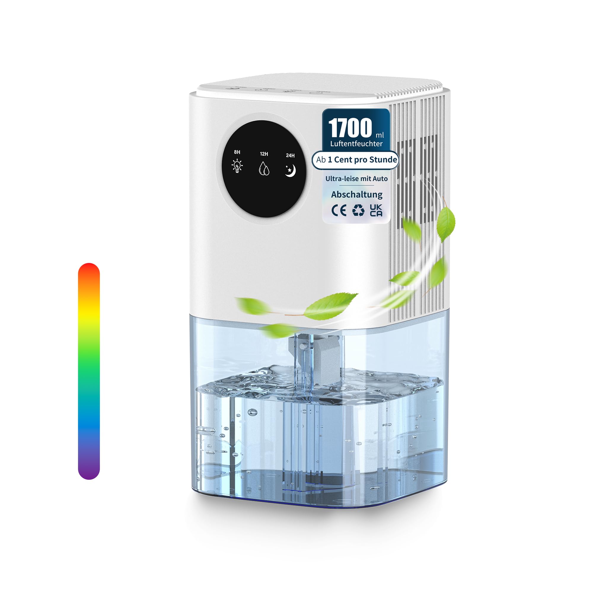Luftentfeuchter 1700 ml — elektrischer Entfeuchter energiesparend