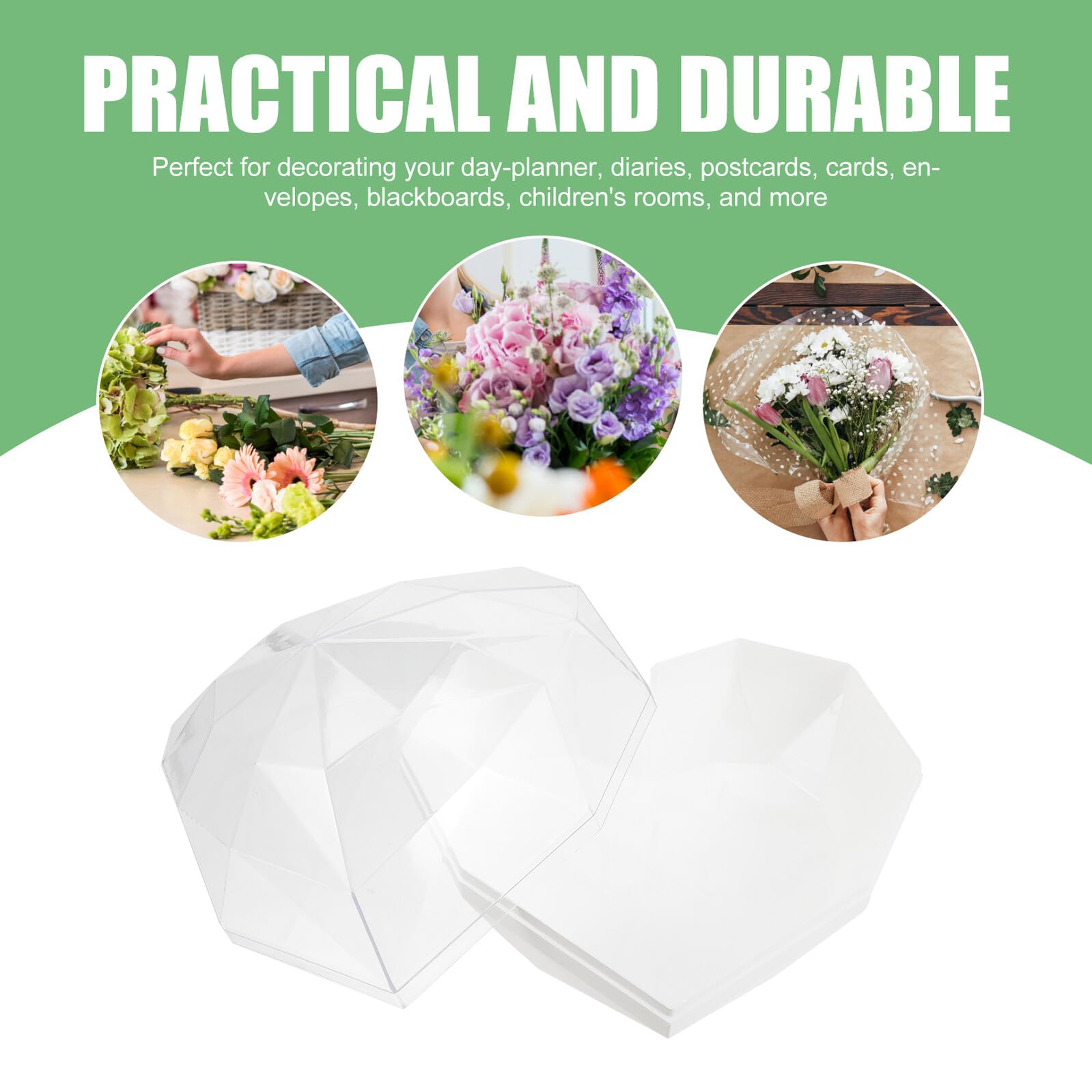 BELLIFFY Herzförmige Geschenkbox aus Acryl für Blumen mit Stabilem und Praktischem Design Transparente Verpackungsbox für Verlobung und Romantische Anlässe
