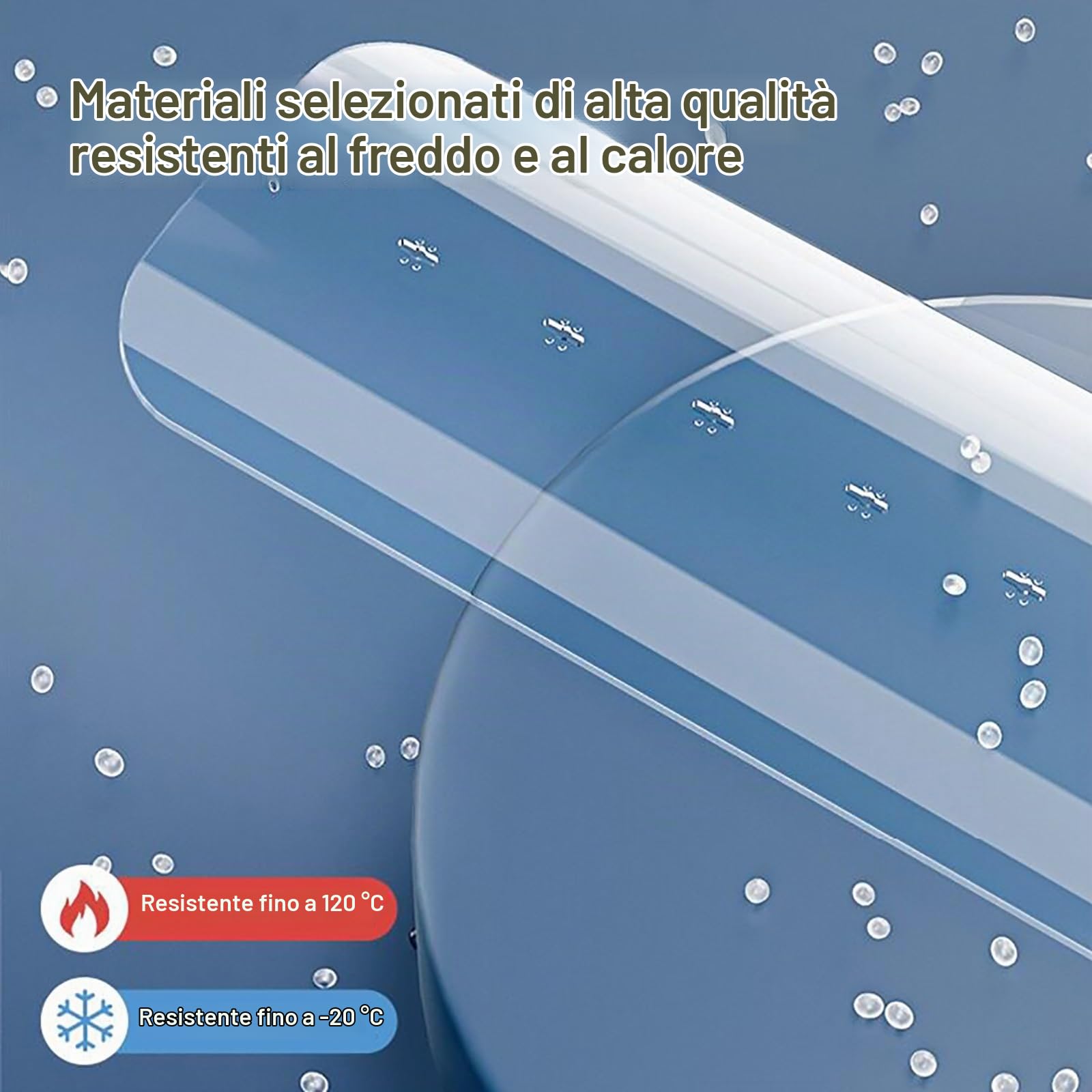 Deflettore Condizionatore Universale Trasparente, Deflettori per Condizionatori Regolabile, Estensibile da 50 a 102 cm, Anti-Flusso D'aria Diretto