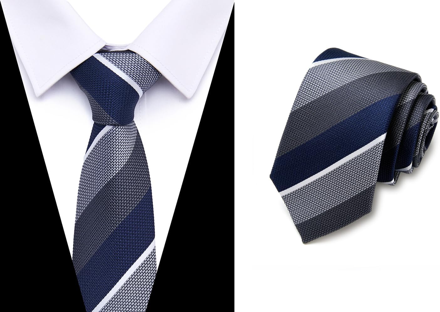 joy alice Tie For Men 6 PCS Necktie Woven Jacquard Neck Ties Set Neck Ties