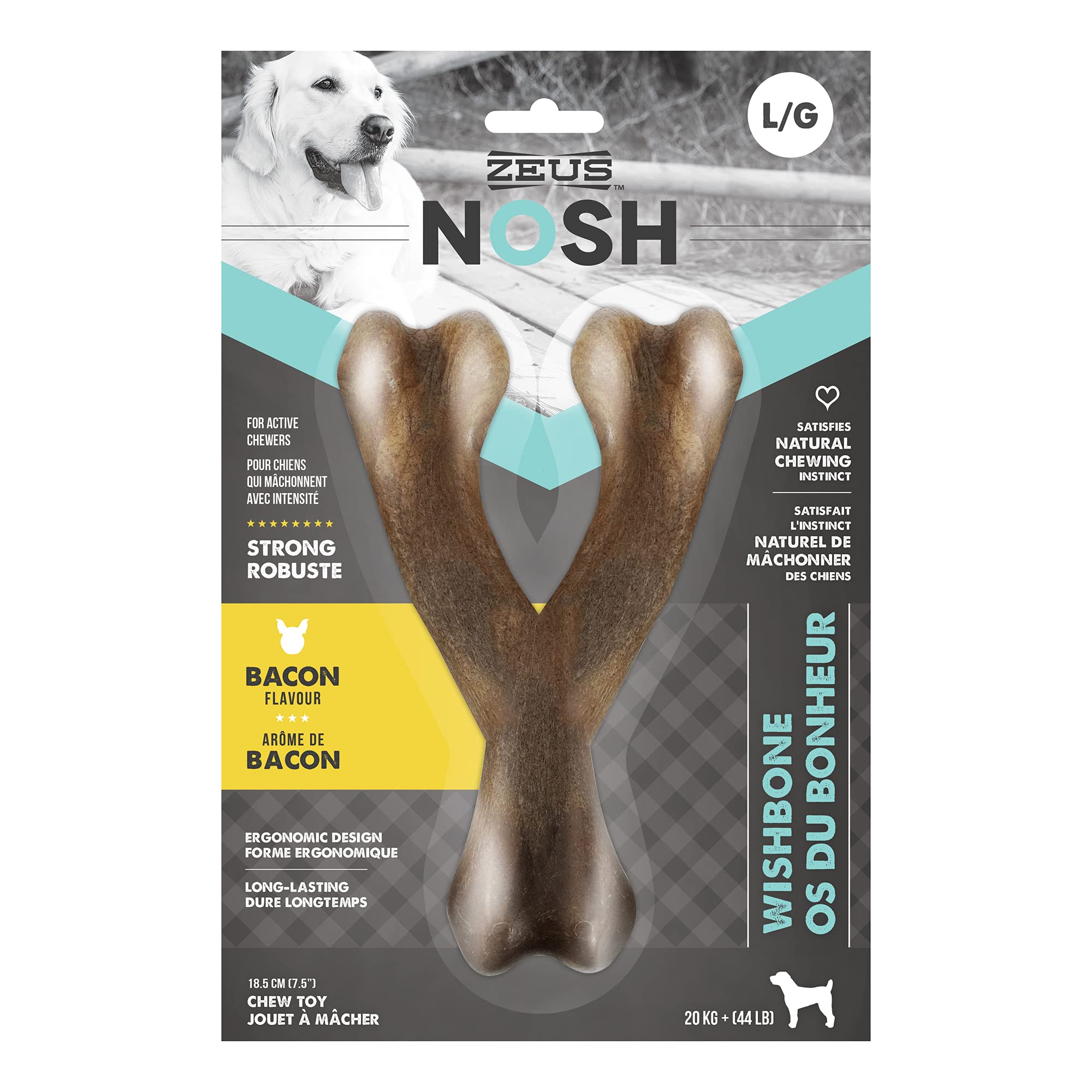 Zeus Nosh Strong Wishbone Bacon Large