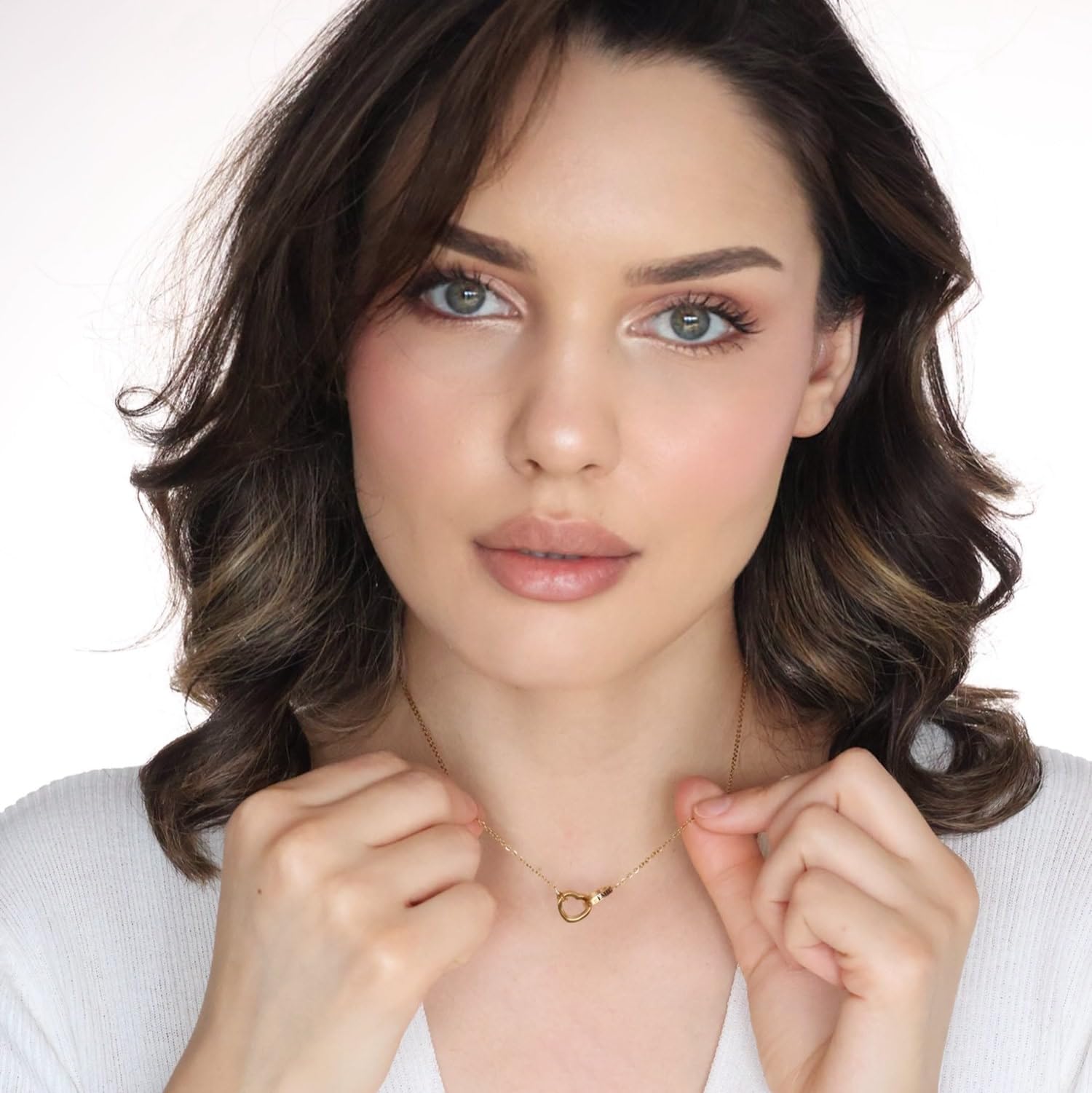 Collana personalizzata con incisione | Collana con cuori collegati | Regalo per coppia o fidanzata | Regalo per mamma | Oro, argento, oro rosa | Acciaio inossidabile impermeabile | Made in Germany