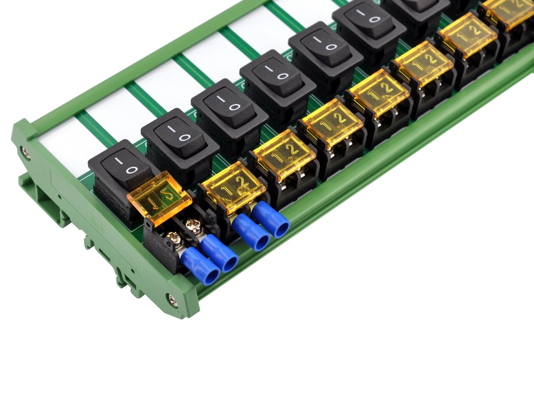 Modulo interruttore a bilanciere per montaggio su guida DIN, 10 Amp 250 VAC/50 VDC (8 canali)