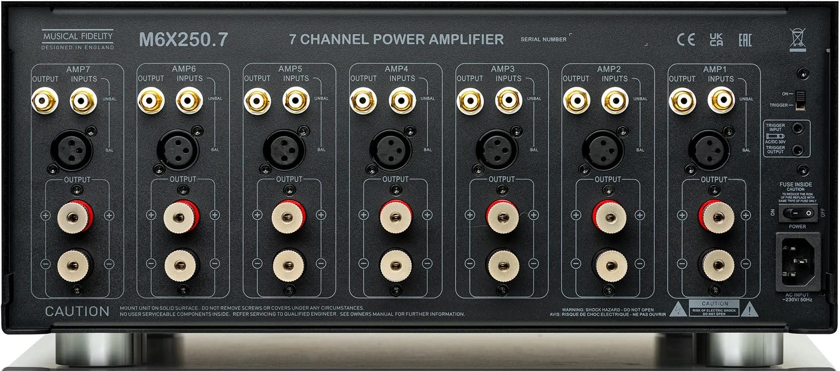 Amazon.com: Musical Fidelity M6x 250.7 7-Channel Class A/B Power